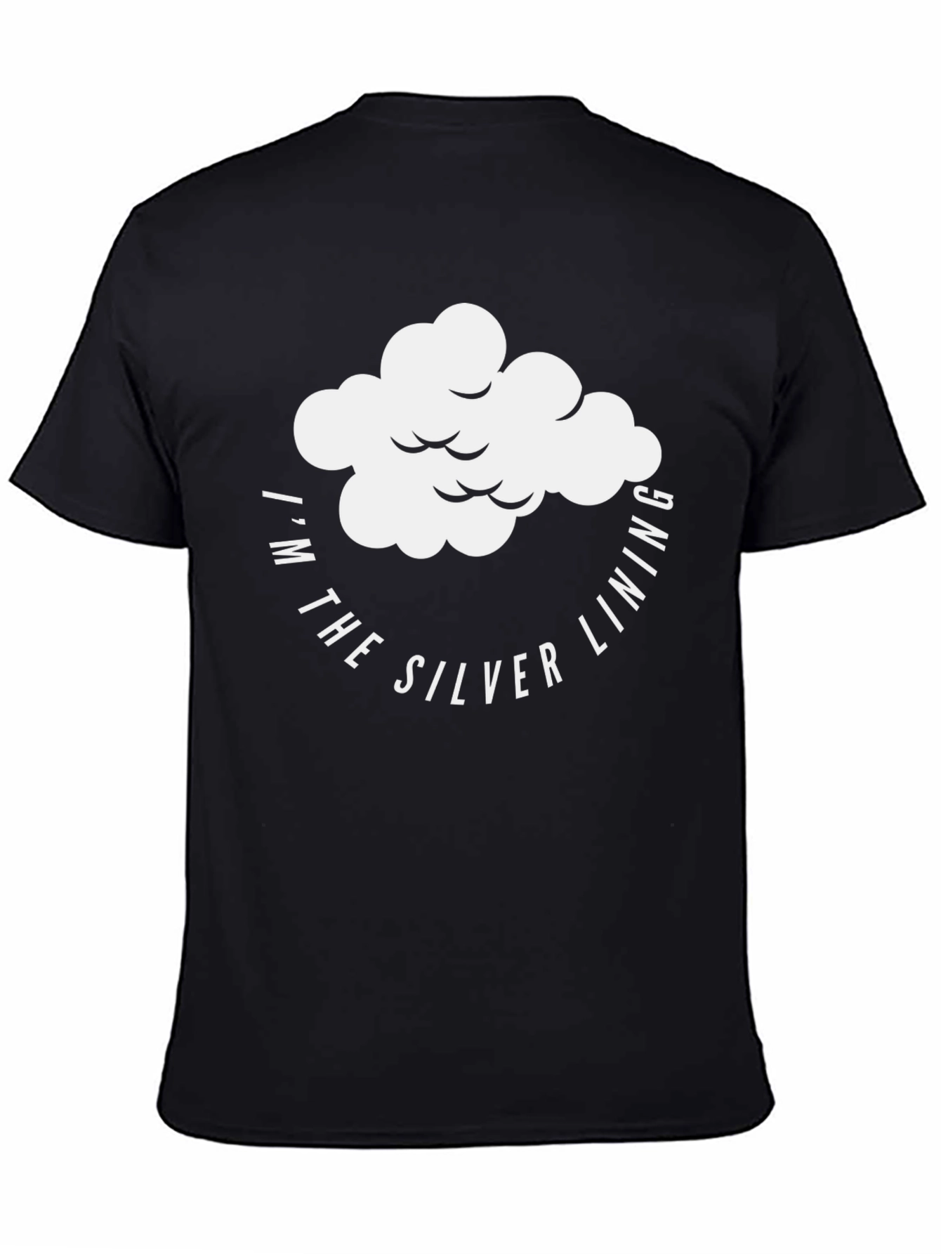 Silver Lining Graphic T-Shirt - Mens Black Tee