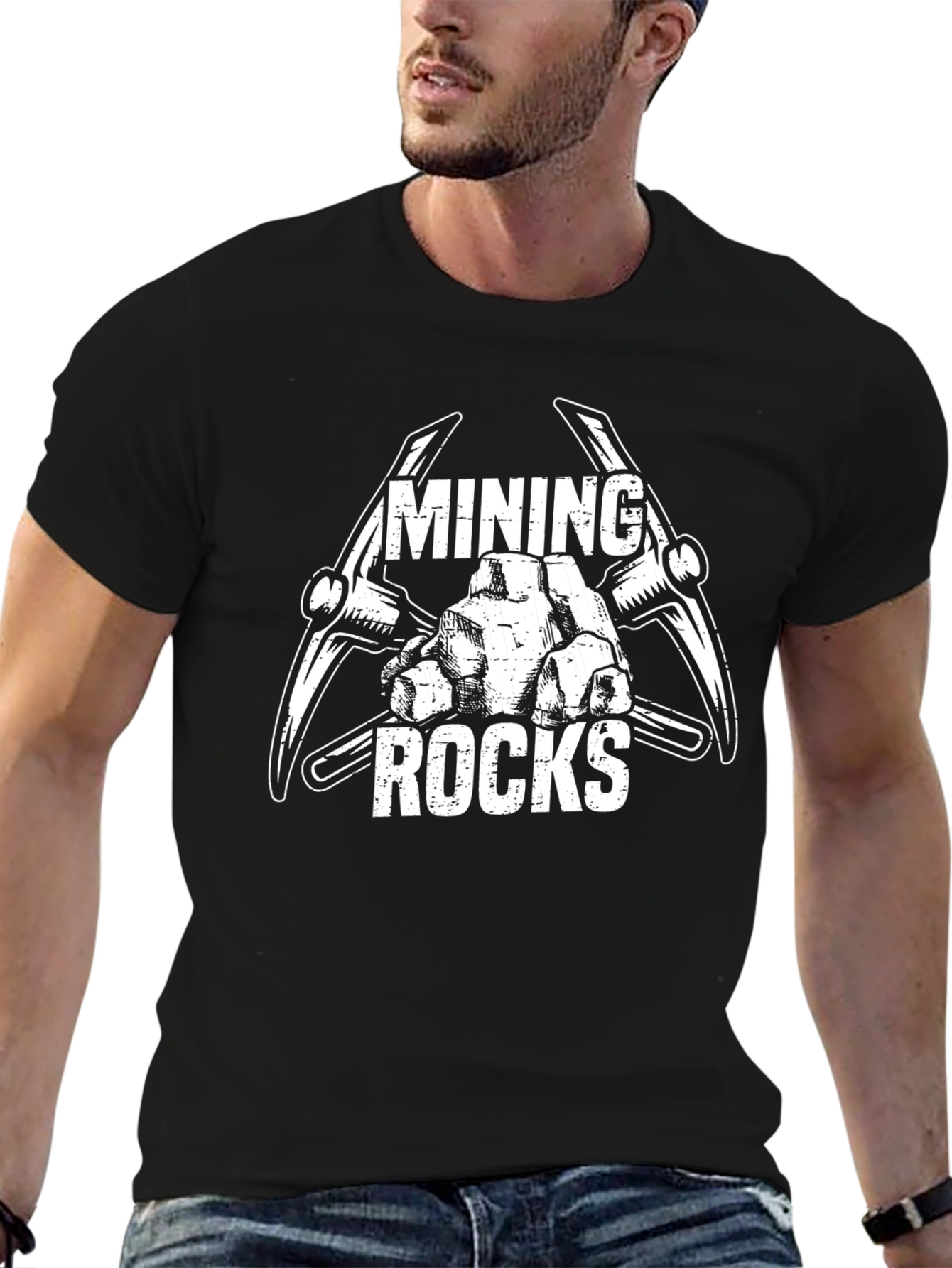Mining Rocks Graphic T-Shirt