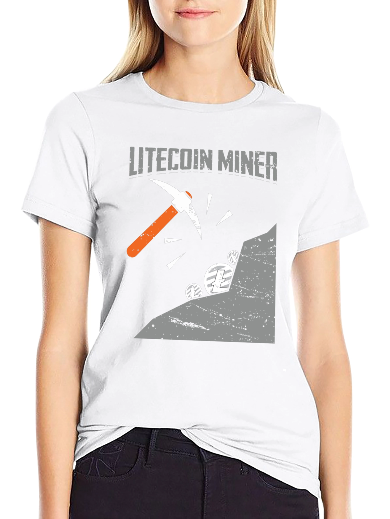 Litecoin Miner Graphic Tee - Cryptocurrency T-Shirt