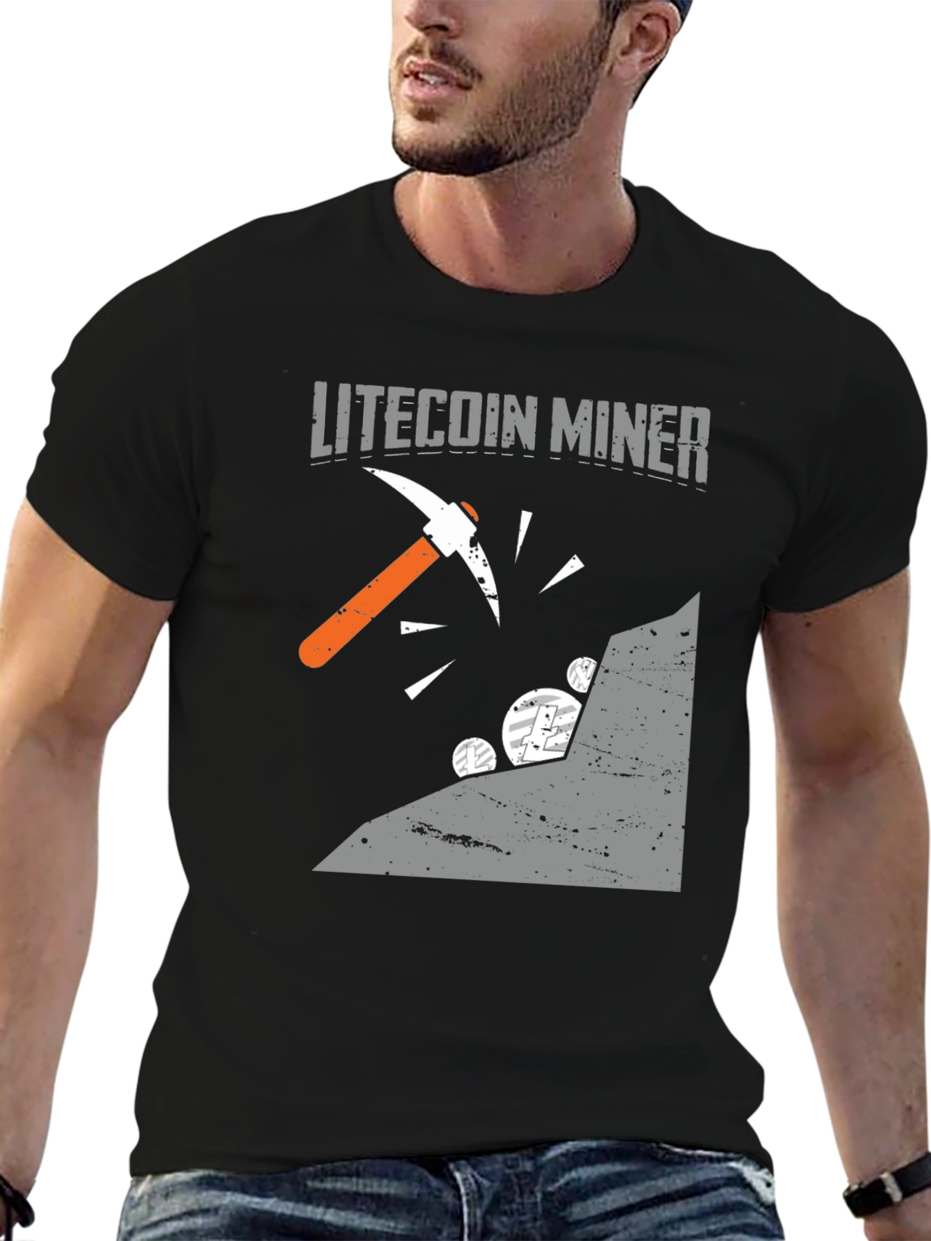 Litecoin Miner Graphic Tee - Cryptocurrency T-Shirt