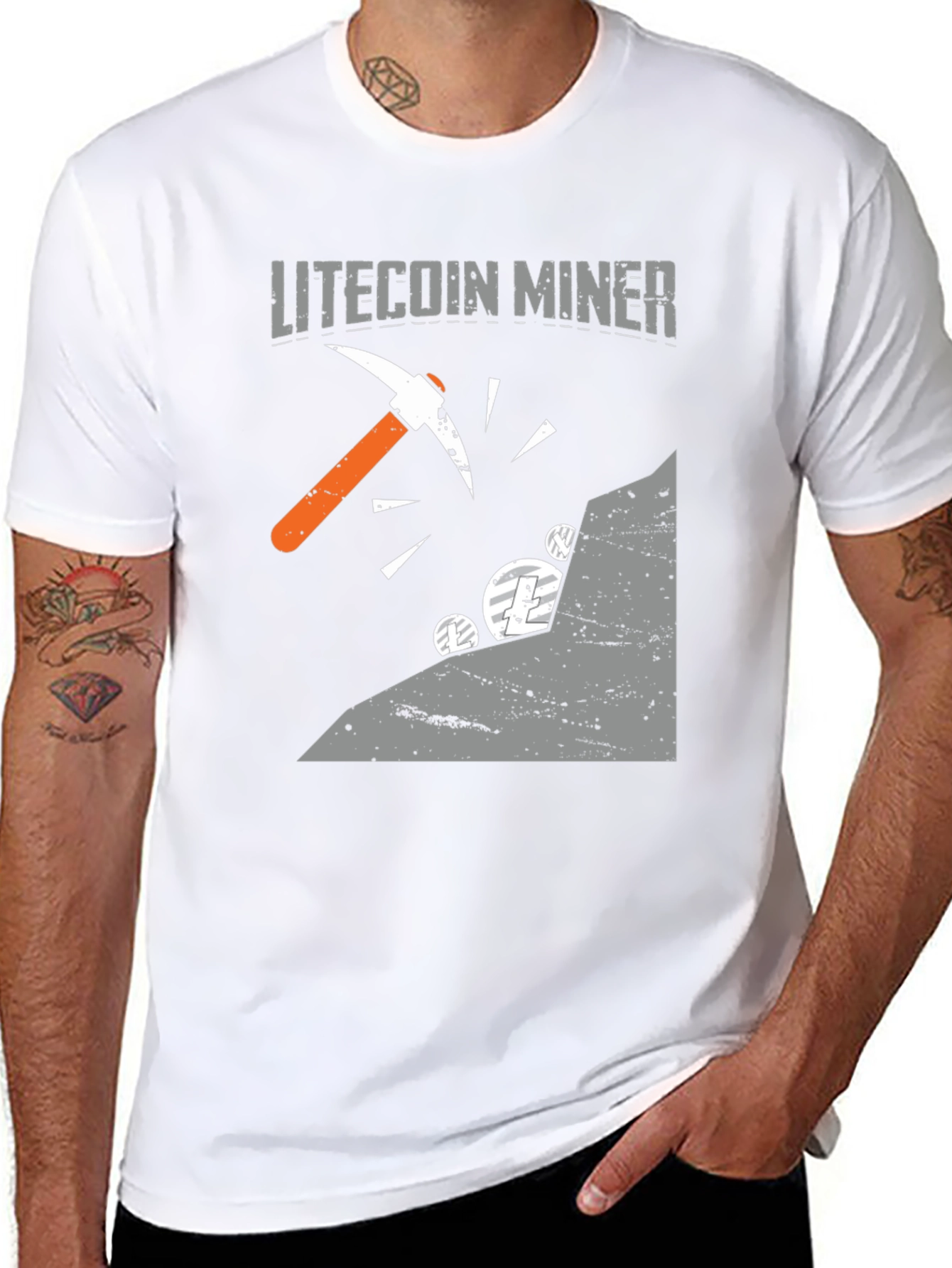 Litecoin Miner Graphic Tee - Cryptocurrency T-Shirt