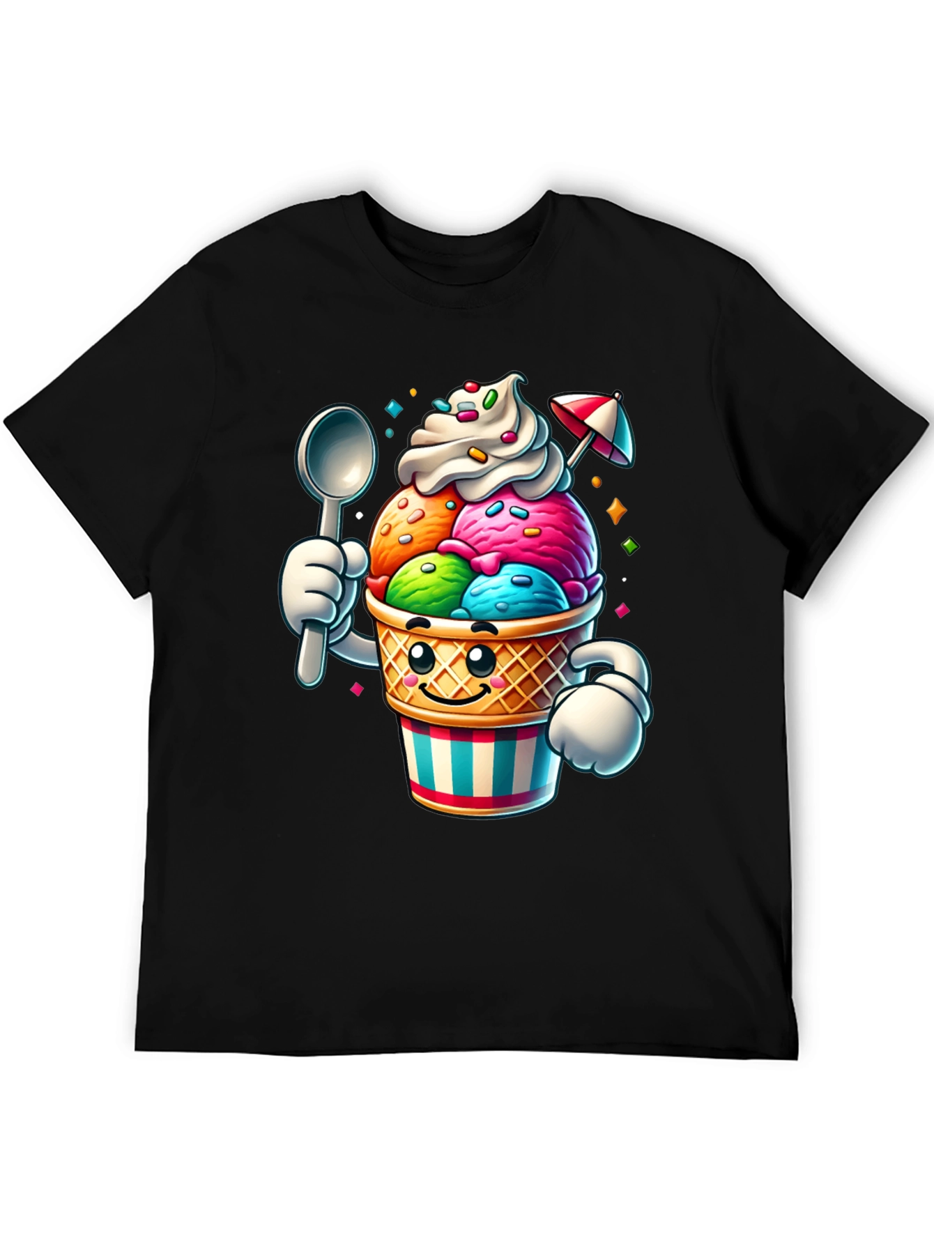 Fun Ice Cream T-Shirt - Cartoon Character Tee