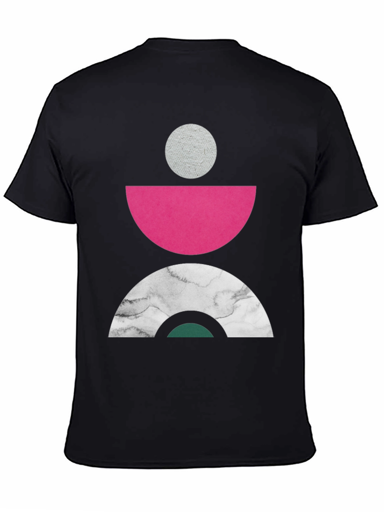Geometric Print Crew Neck Tee