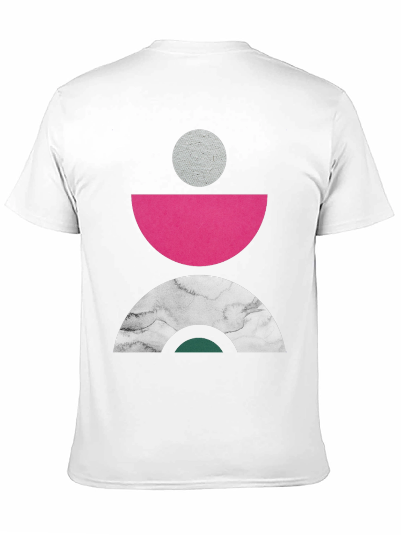 Geometric Print Crew Neck Tee
