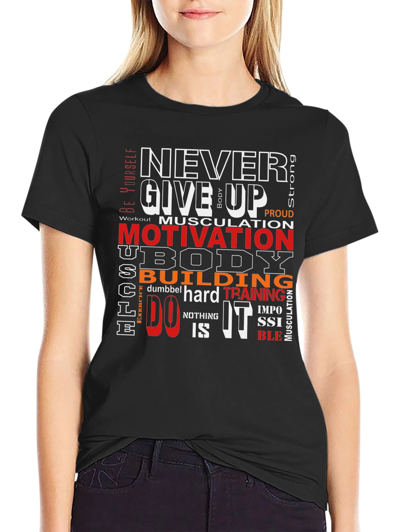 Motivational Workout Graphic T-Shirt for Fitness Enthusiasts