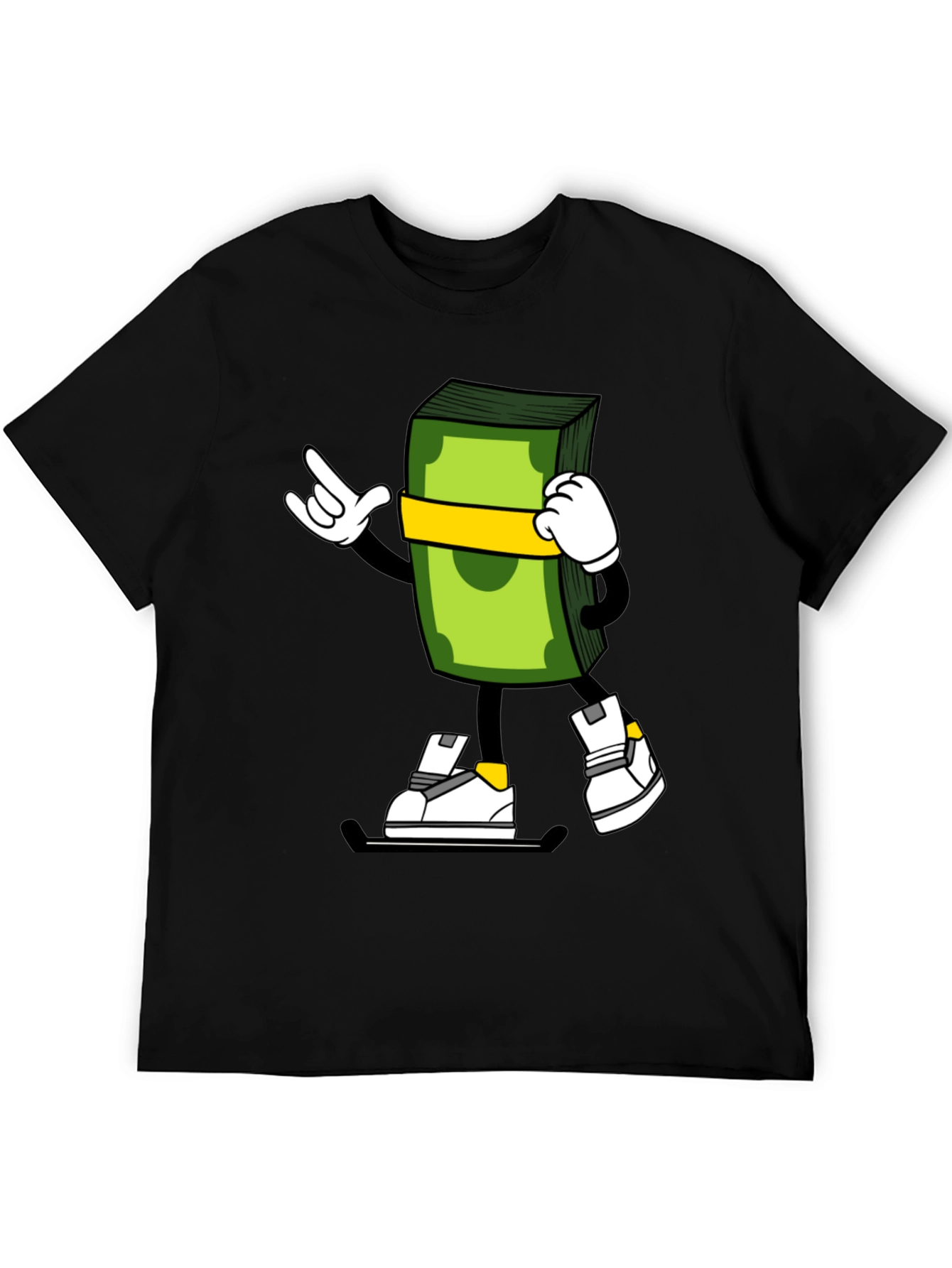 Cartoon Money Stack Graphic Tee
