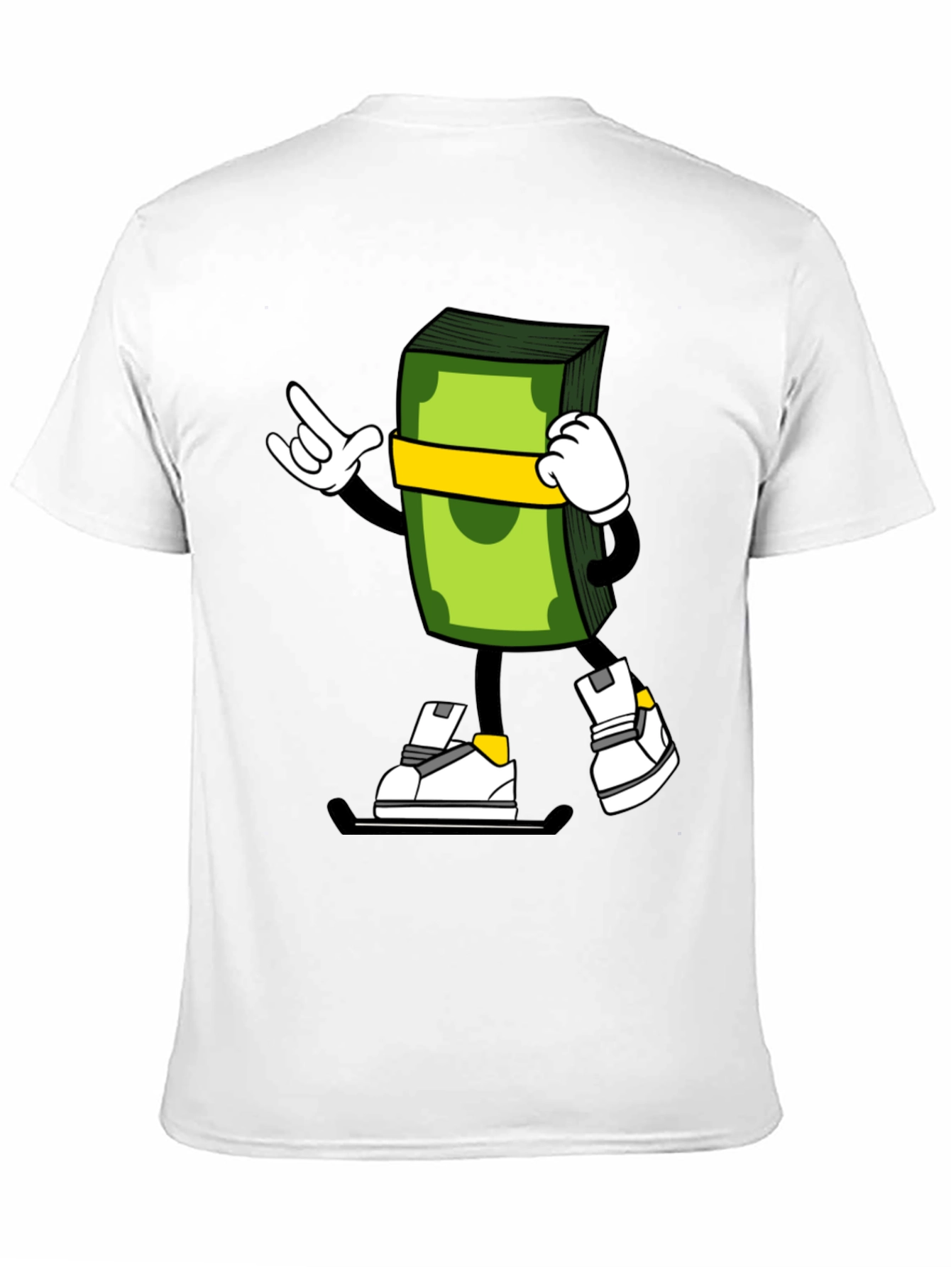 Cartoon Money Stack Graphic Tee
