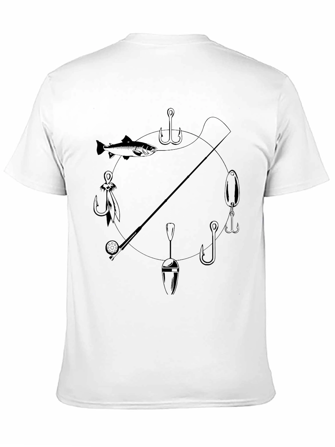 Fishing Time Black T-Shirt