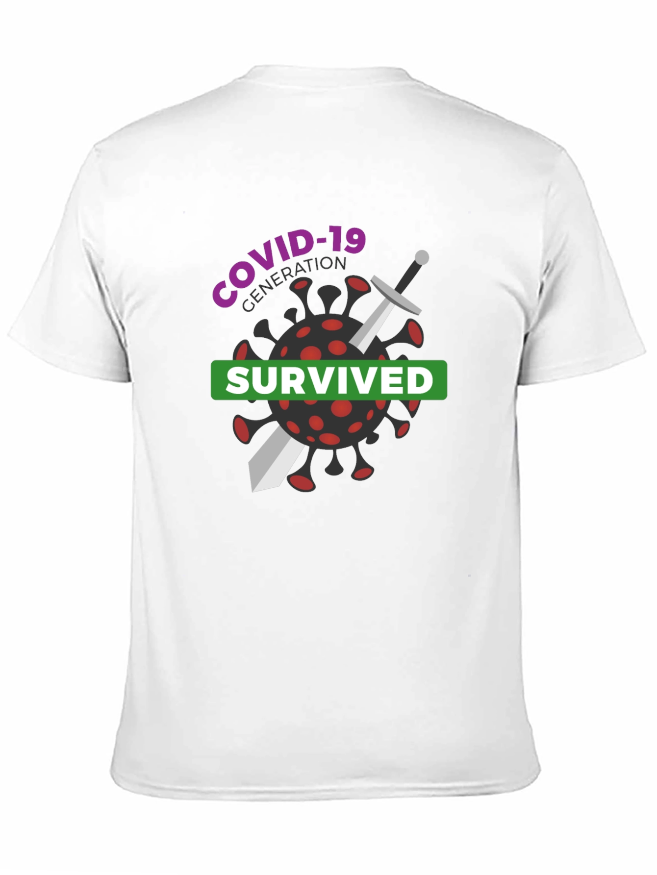 COVID-19 Generation Survived Black T-Shirt
