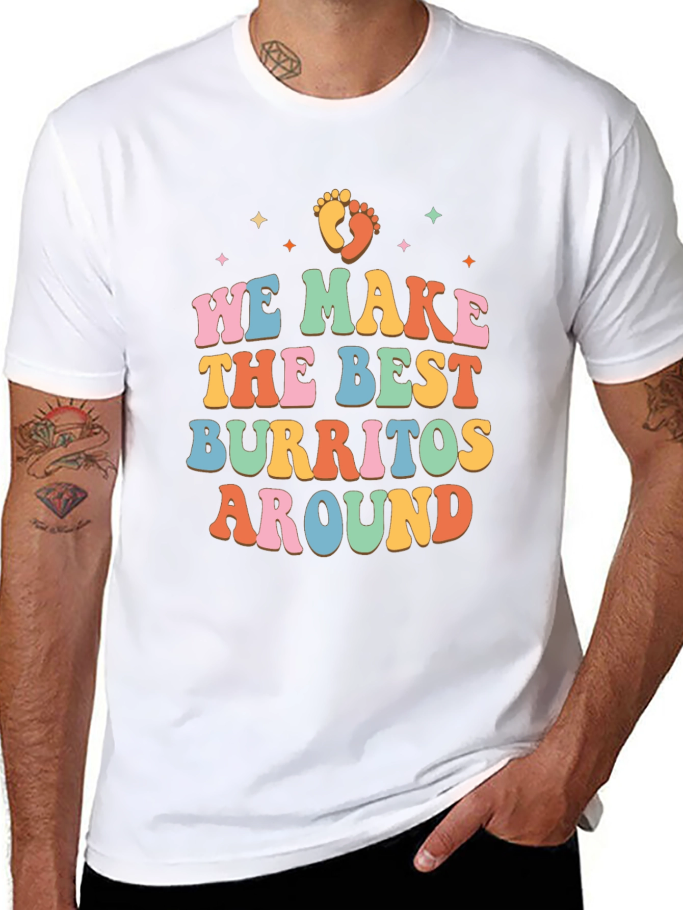 We Make the Best Burritos Around Retro T-Shirt