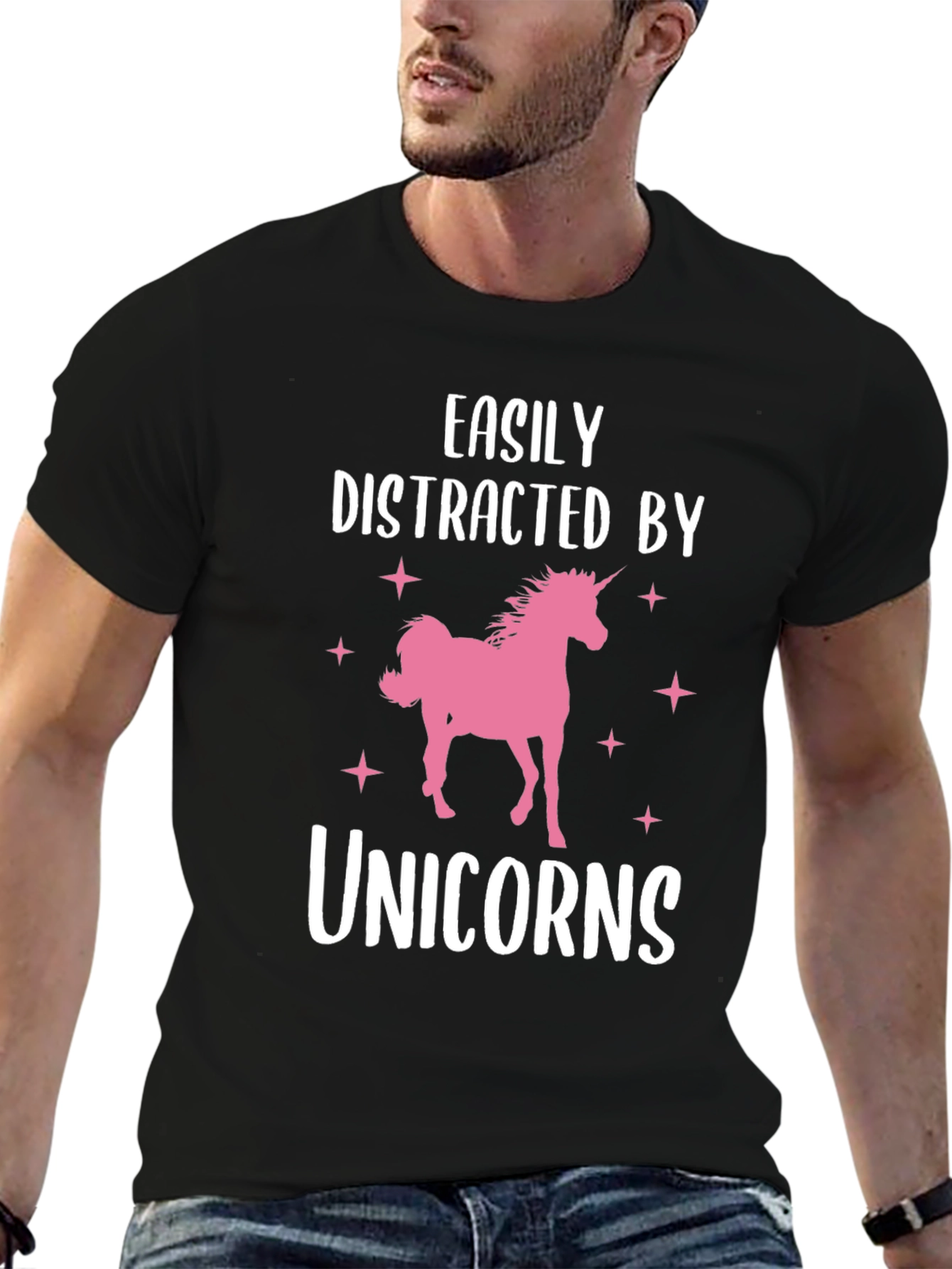 Easily Distracted by Unicorns Graphic Tee