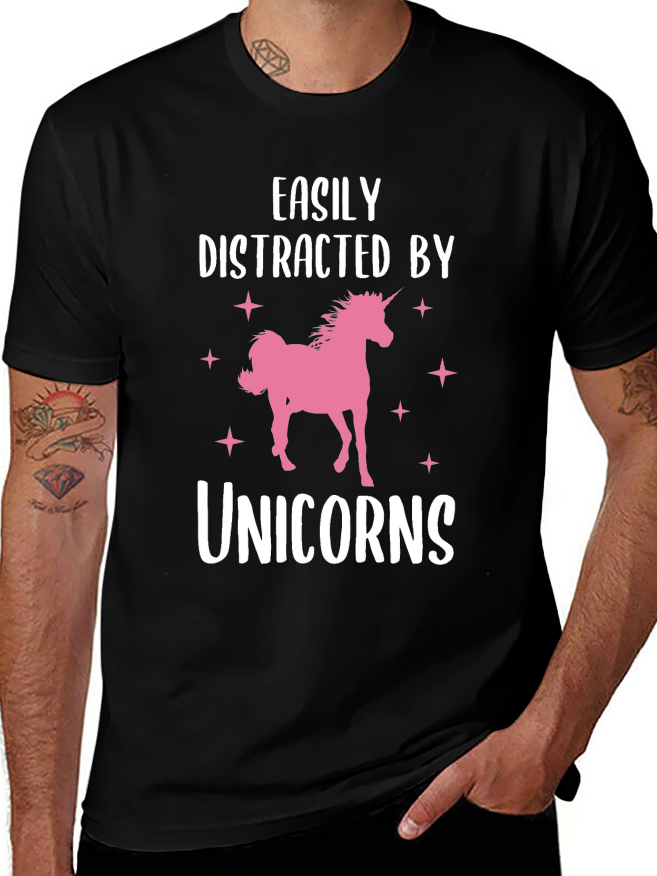 Easily Distracted by Unicorns Graphic Tee