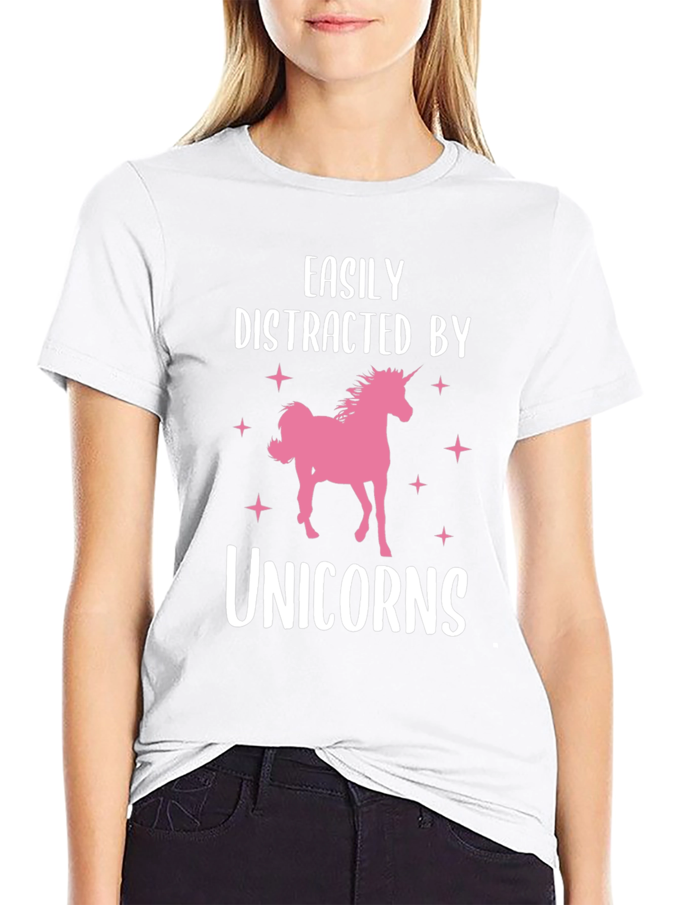 Easily Distracted by Unicorns Graphic Tee
