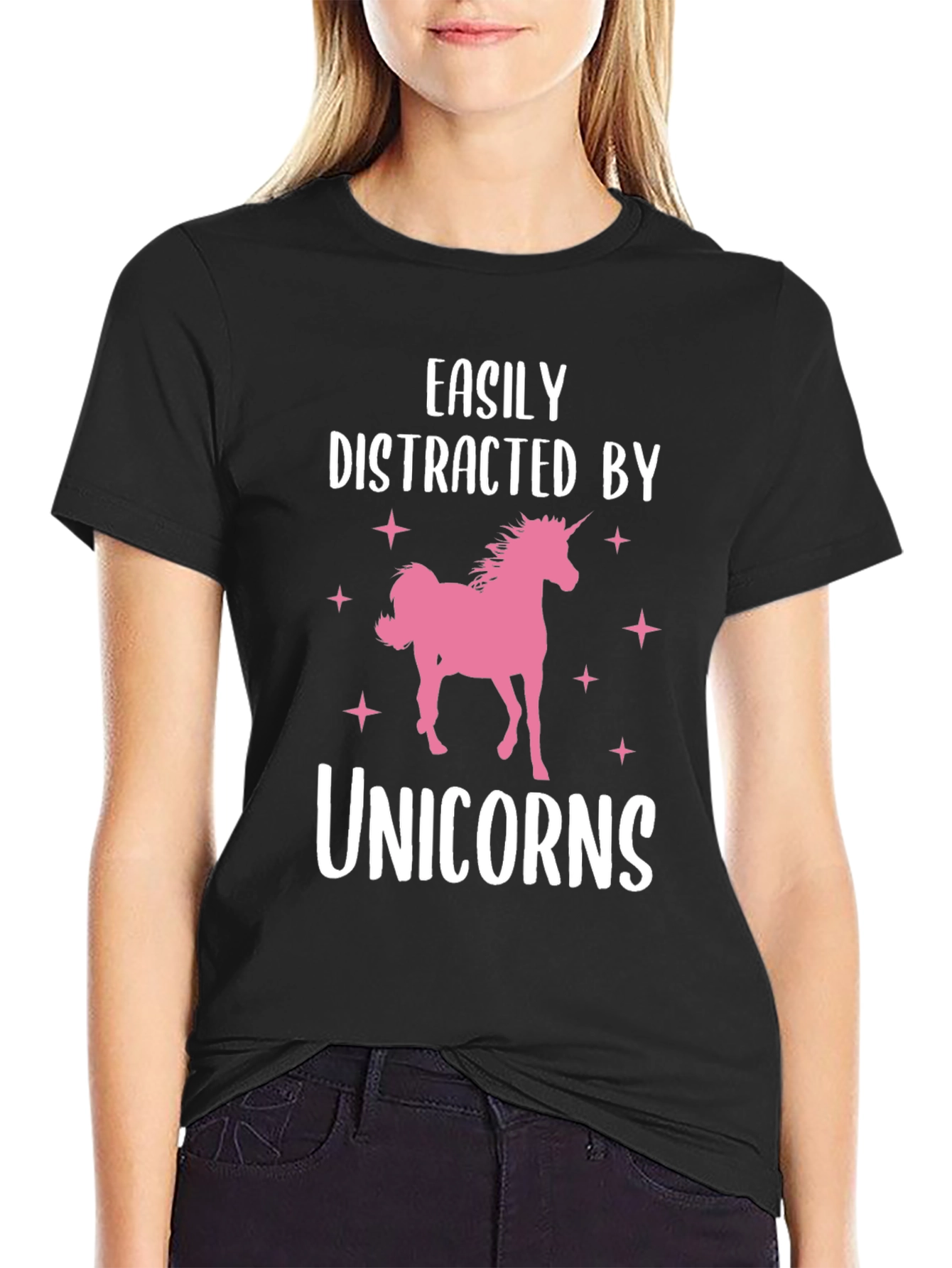 Easily Distracted by Unicorns Graphic Tee