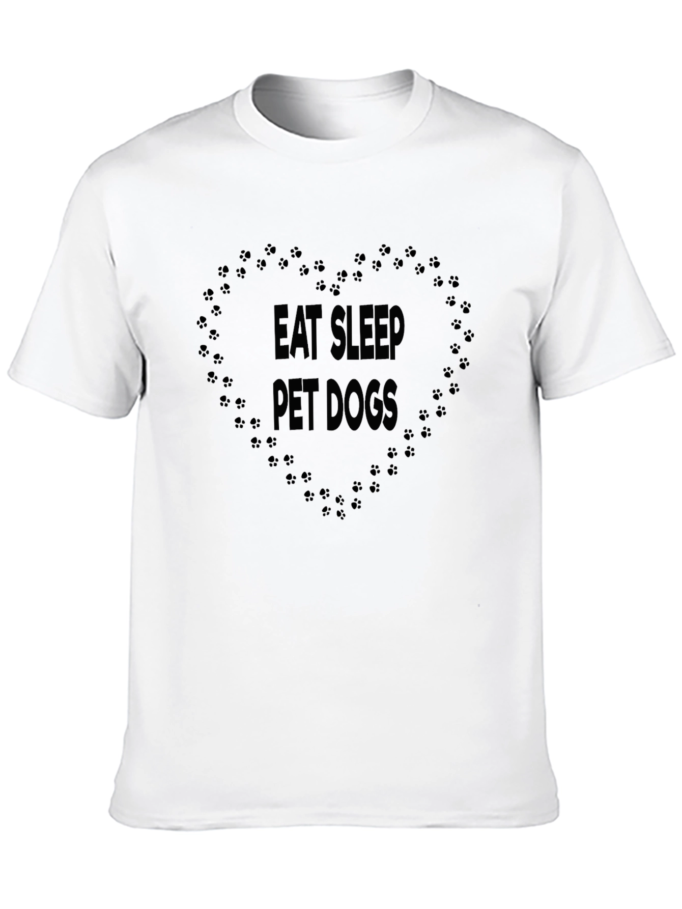 Eat Sleep Pet Dogs Graphic T-Shirt