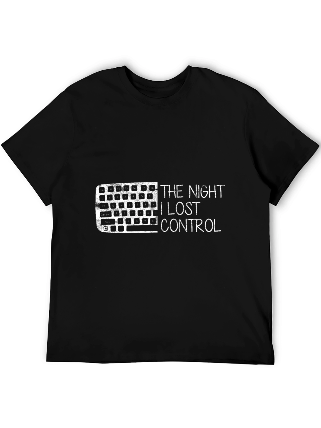 The Night I Lost Control Keyboard Graphic T-Shirt
