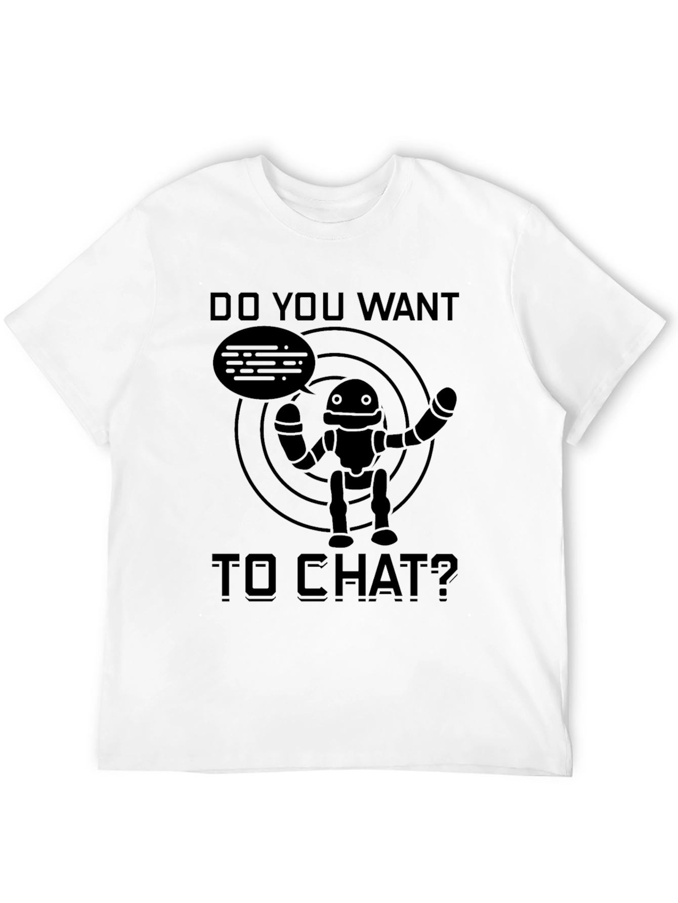Chat Robot T-Shirt - Mens Graphic Tee