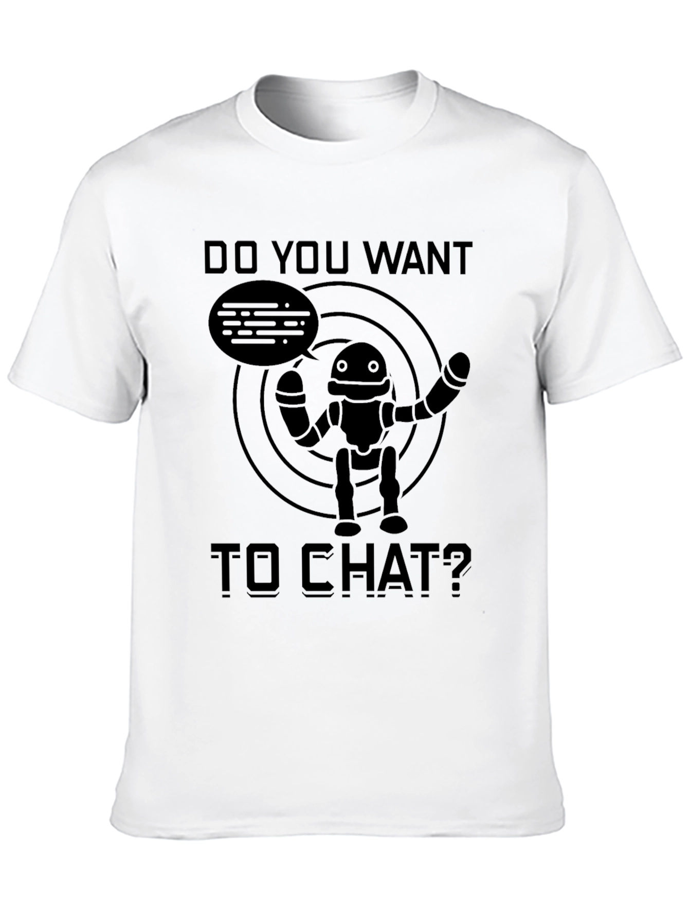Chat Robot T-Shirt - Mens Graphic Tee