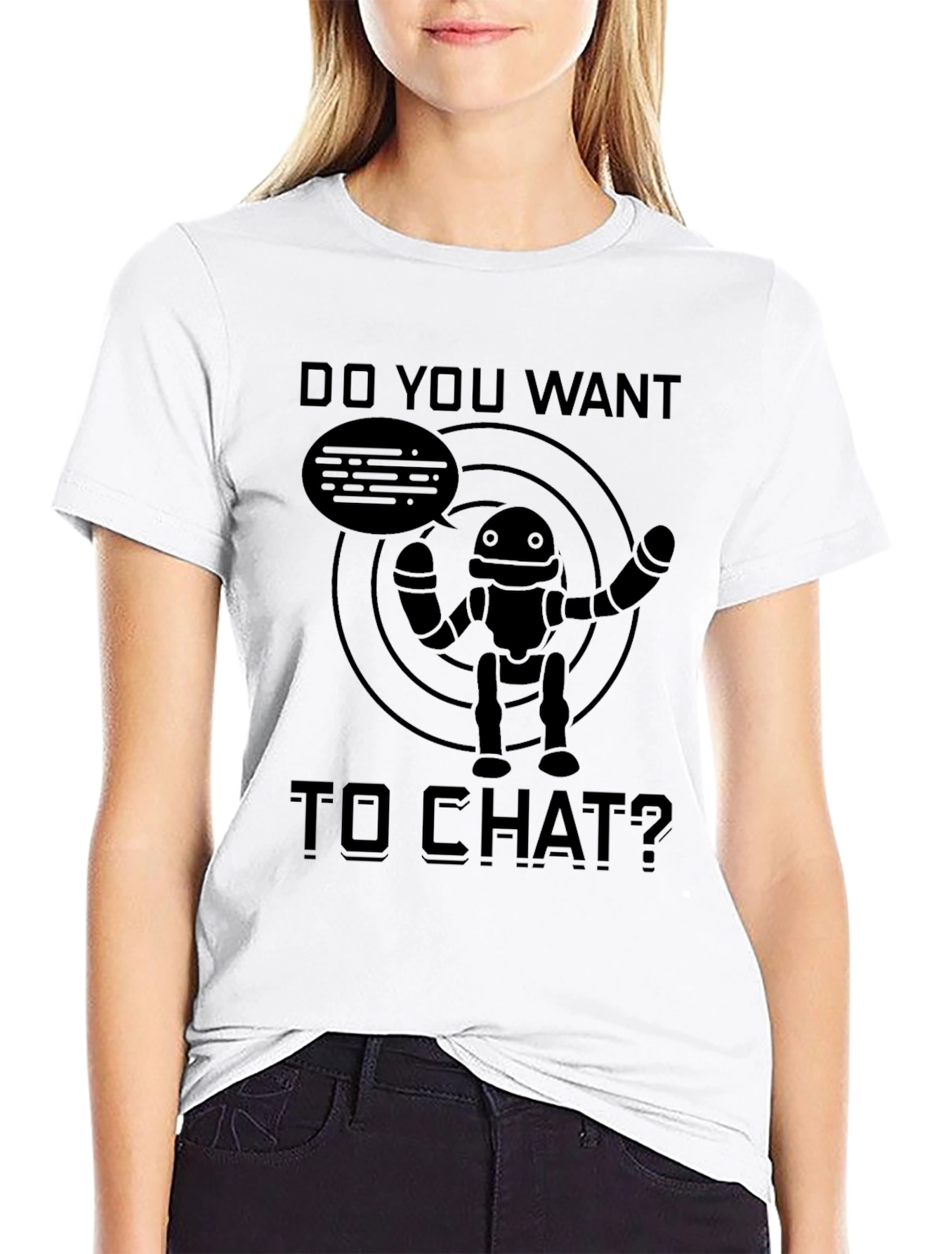 Chat Robot T-Shirt - Mens Graphic Tee