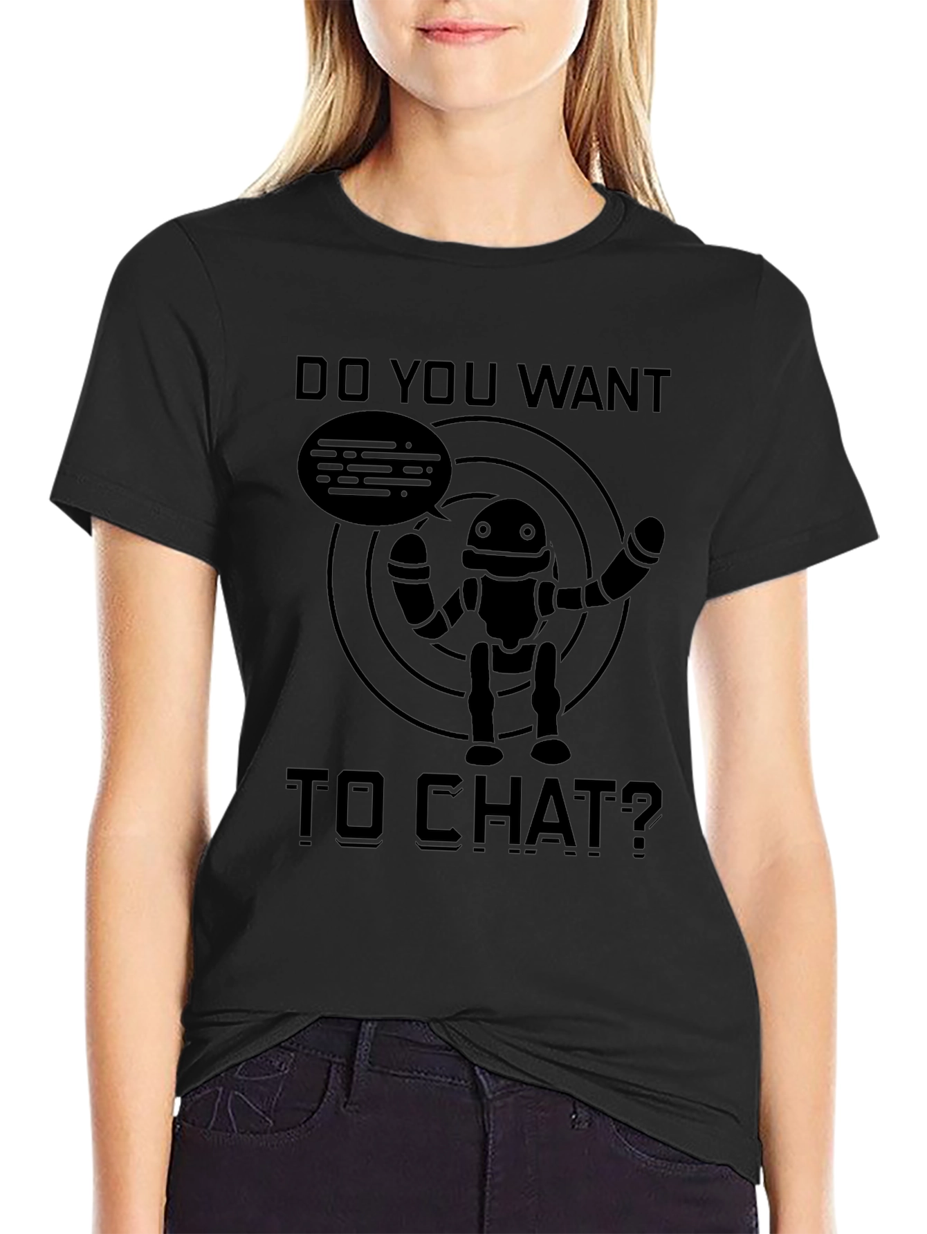 Chat Robot T-Shirt - Mens Graphic Tee