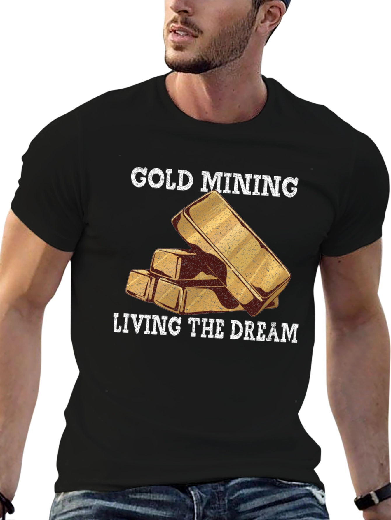 Gold Mining Living The Dream Black T-Shirt