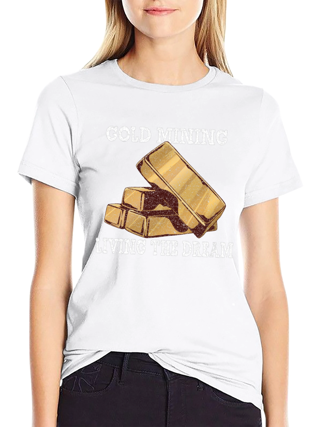 Gold Mining Living The Dream Black T-Shirt