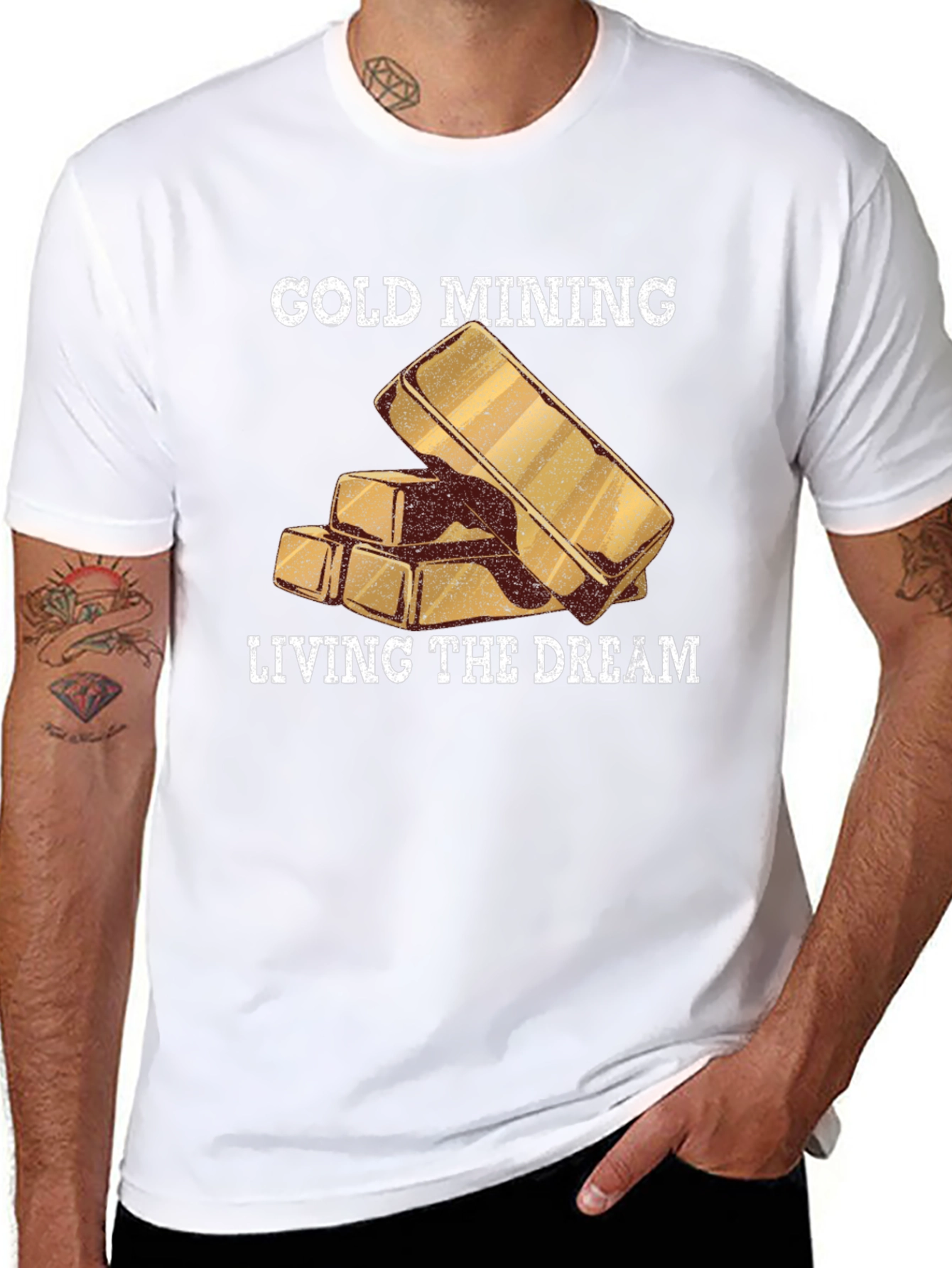 Gold Mining Living The Dream Black T-Shirt