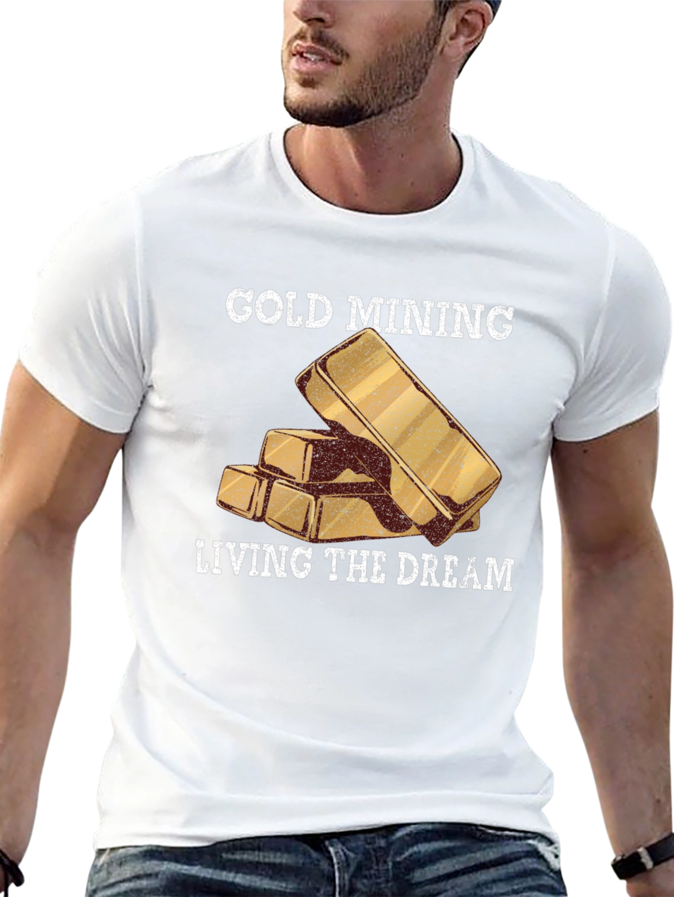 Gold Mining Living The Dream Black T-Shirt