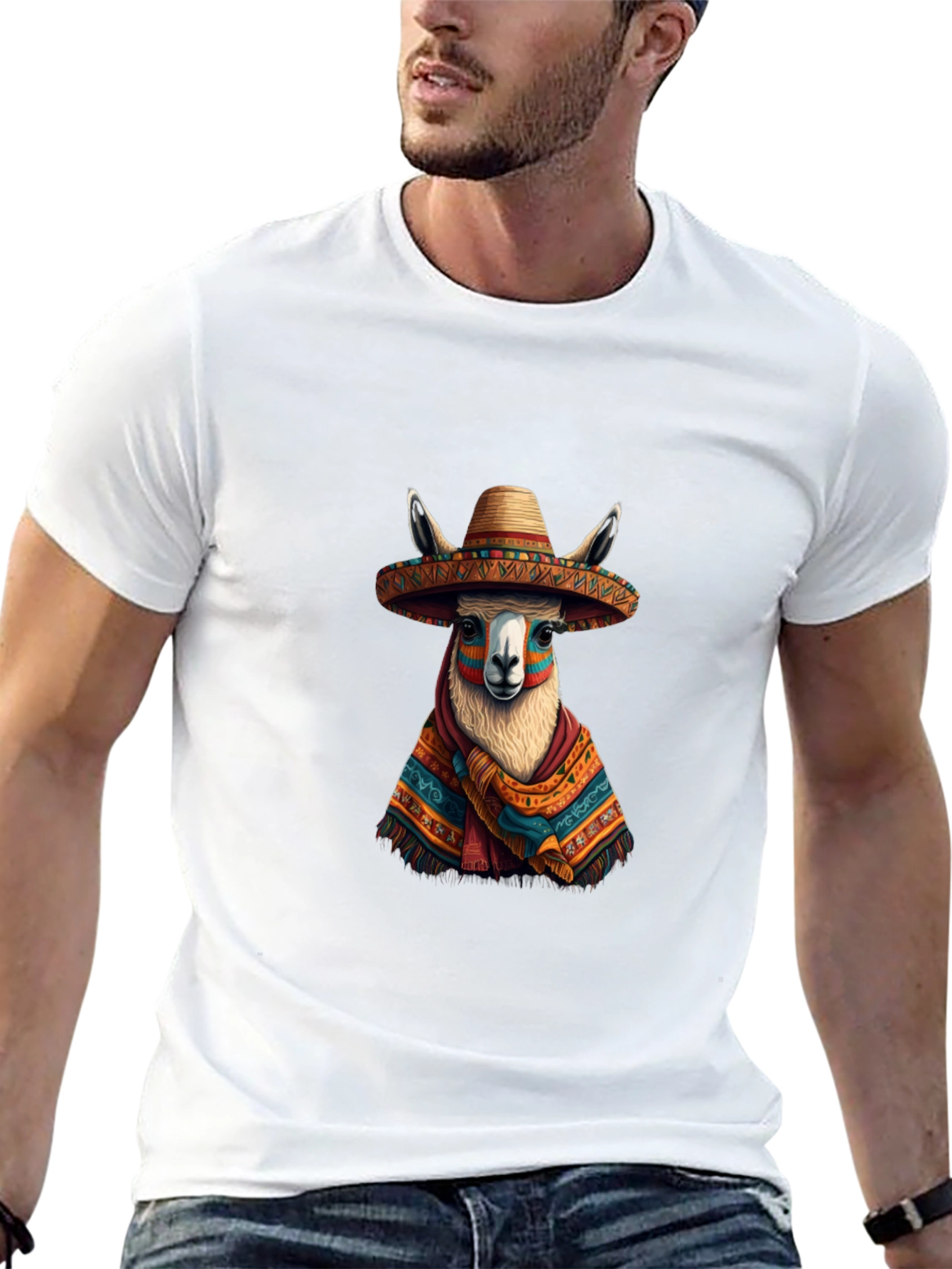 Llama Sombrero Graphic Tee