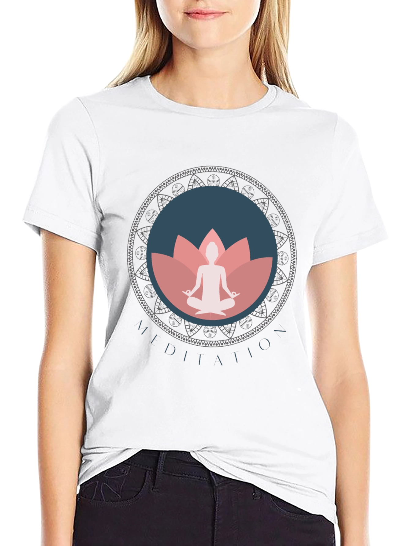 Meditation Mandala Graphic T-Shirt