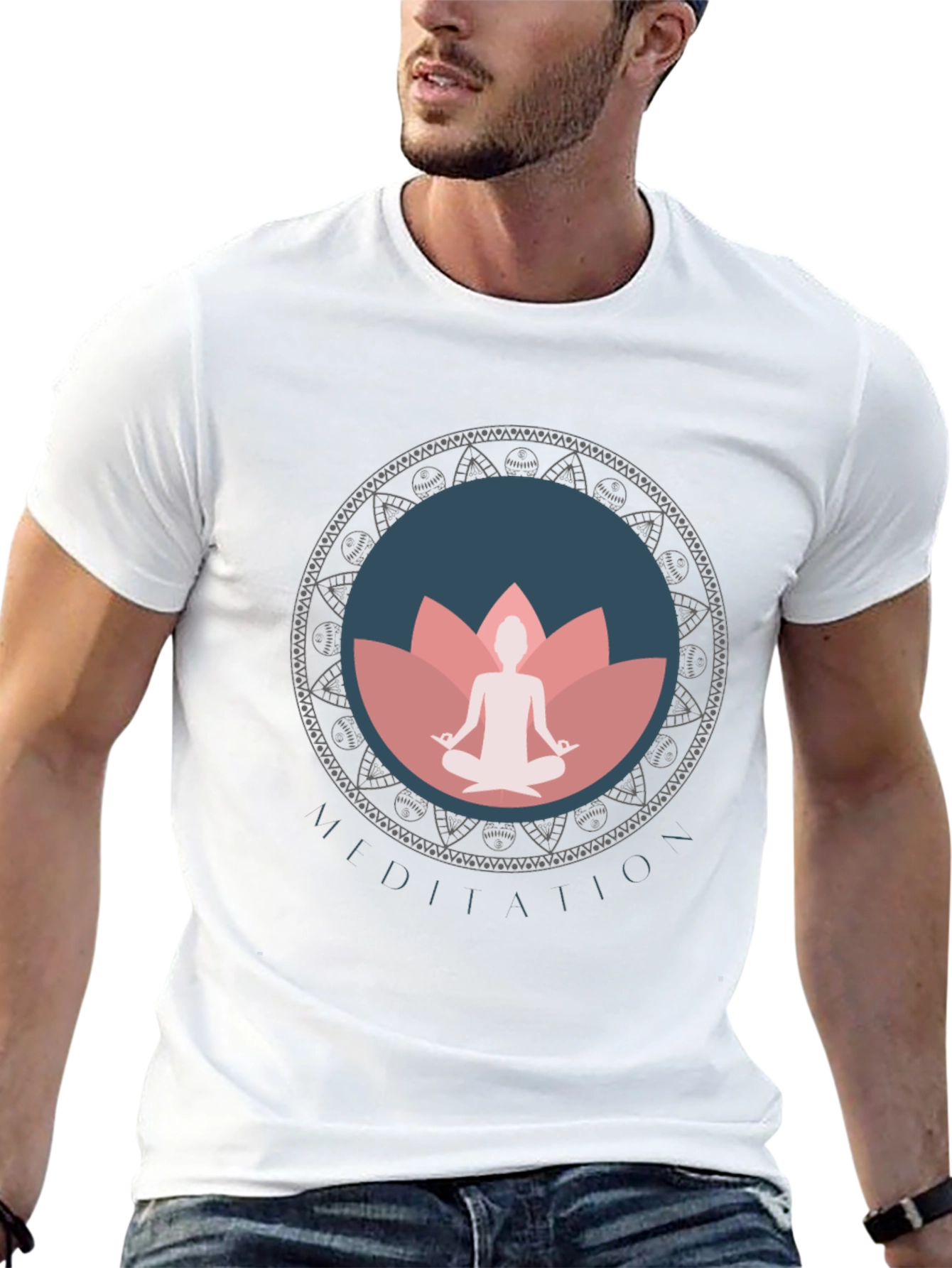 Meditation Mandala Graphic T-Shirt