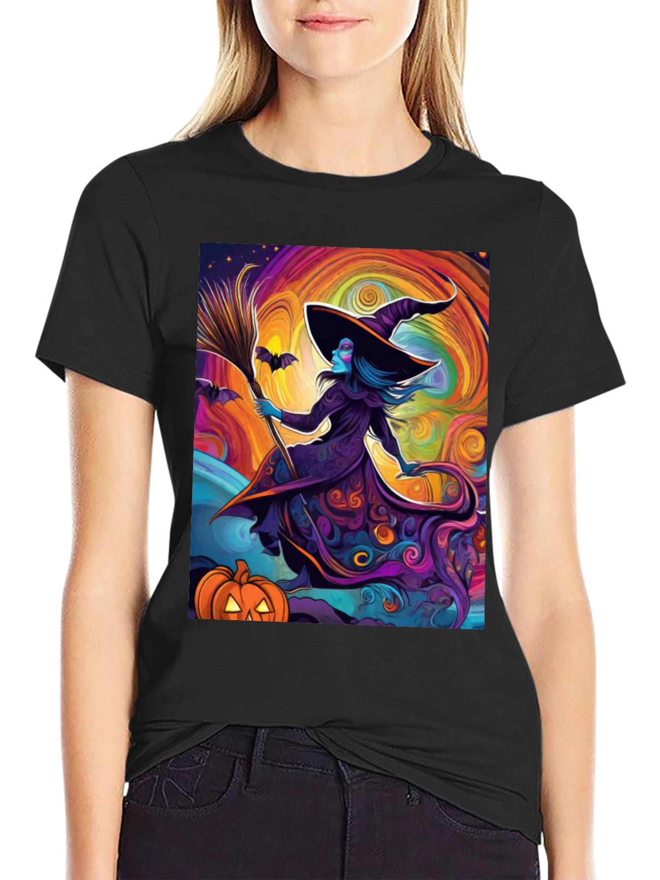 Halloween Witch T-Shirt - Spooky Season Apparel
