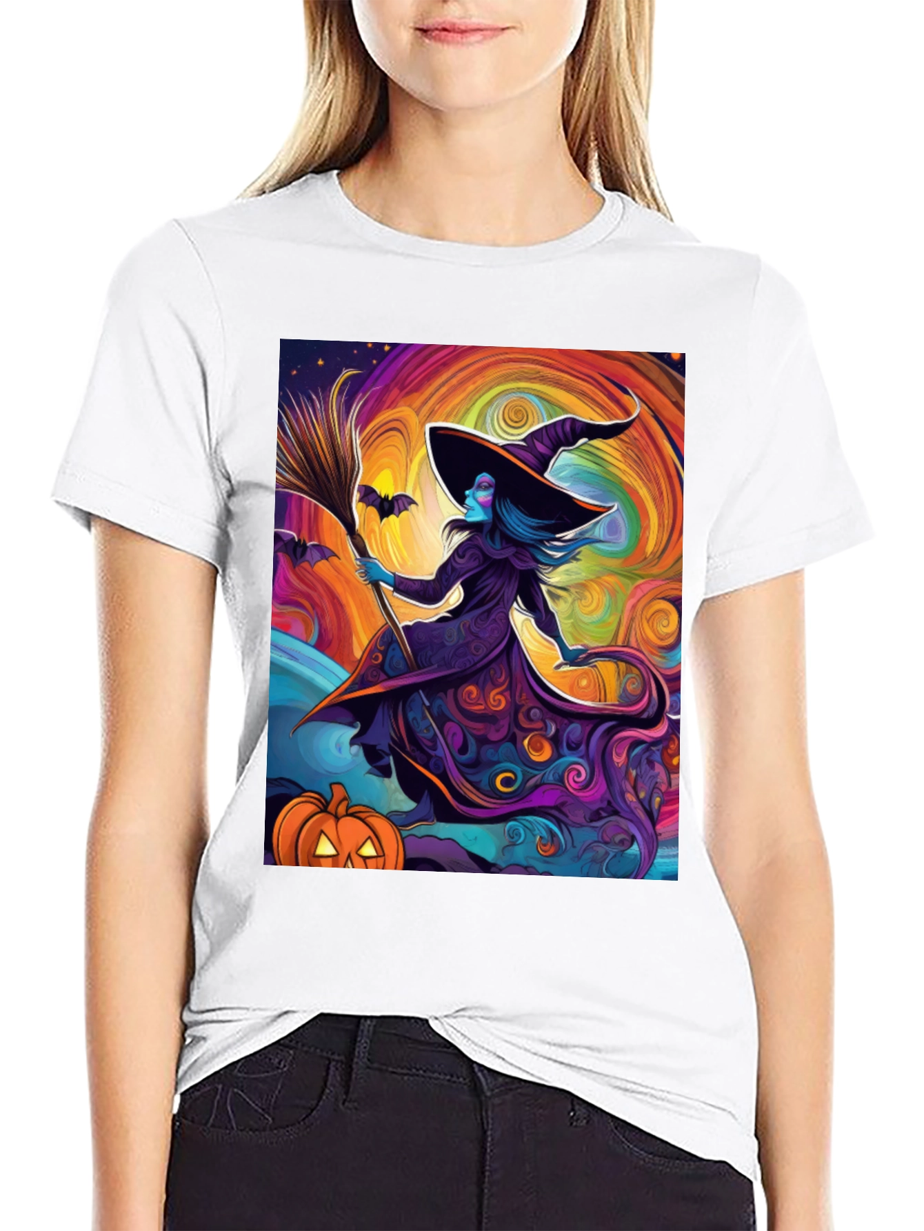 Halloween Witch T-Shirt - Spooky Season Apparel