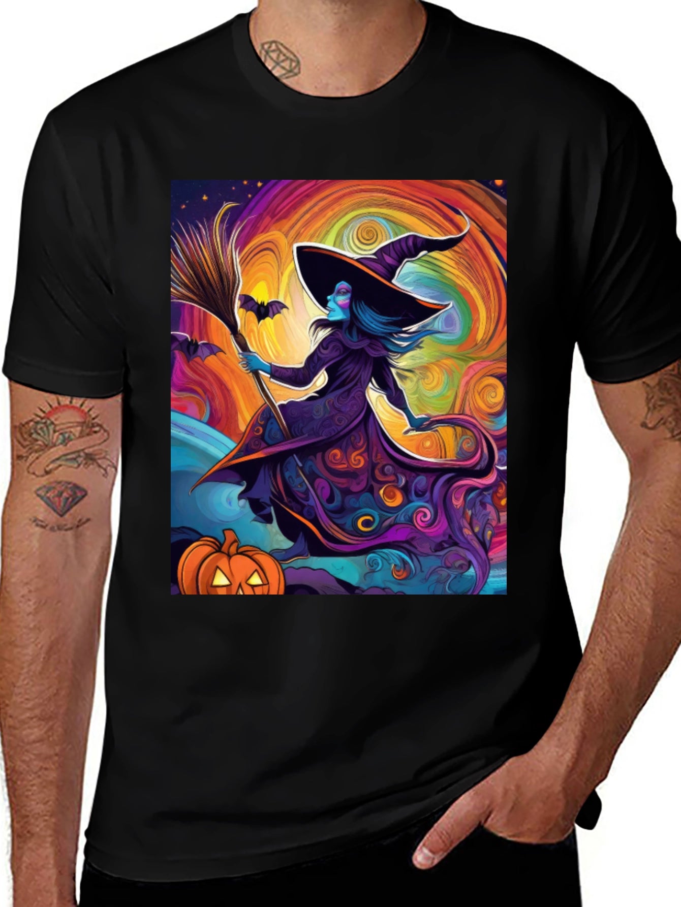 Halloween Witch T-Shirt - Spooky Season Apparel