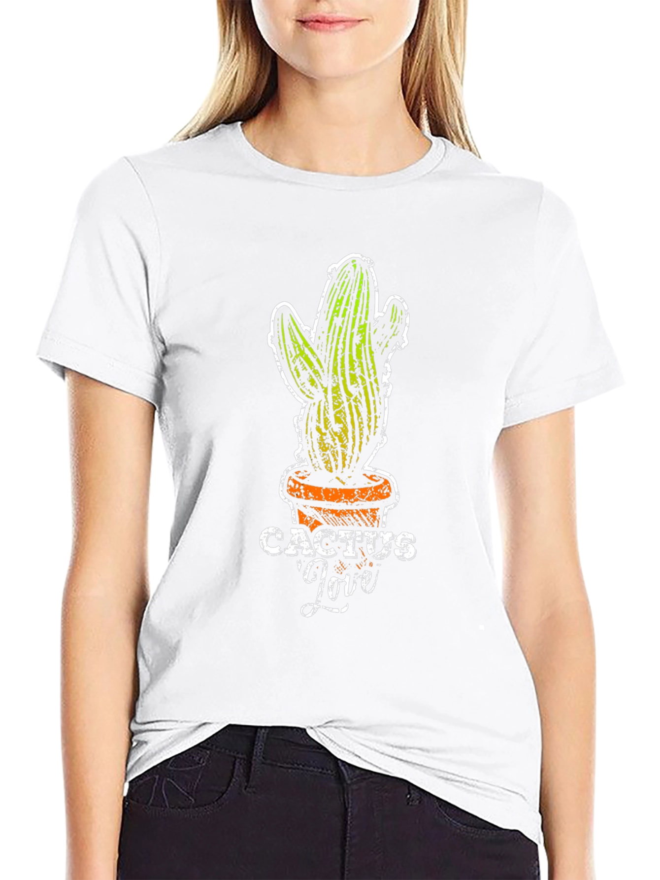 Cactus Love Graphic Tee - Trendy Plant Lover Shirt