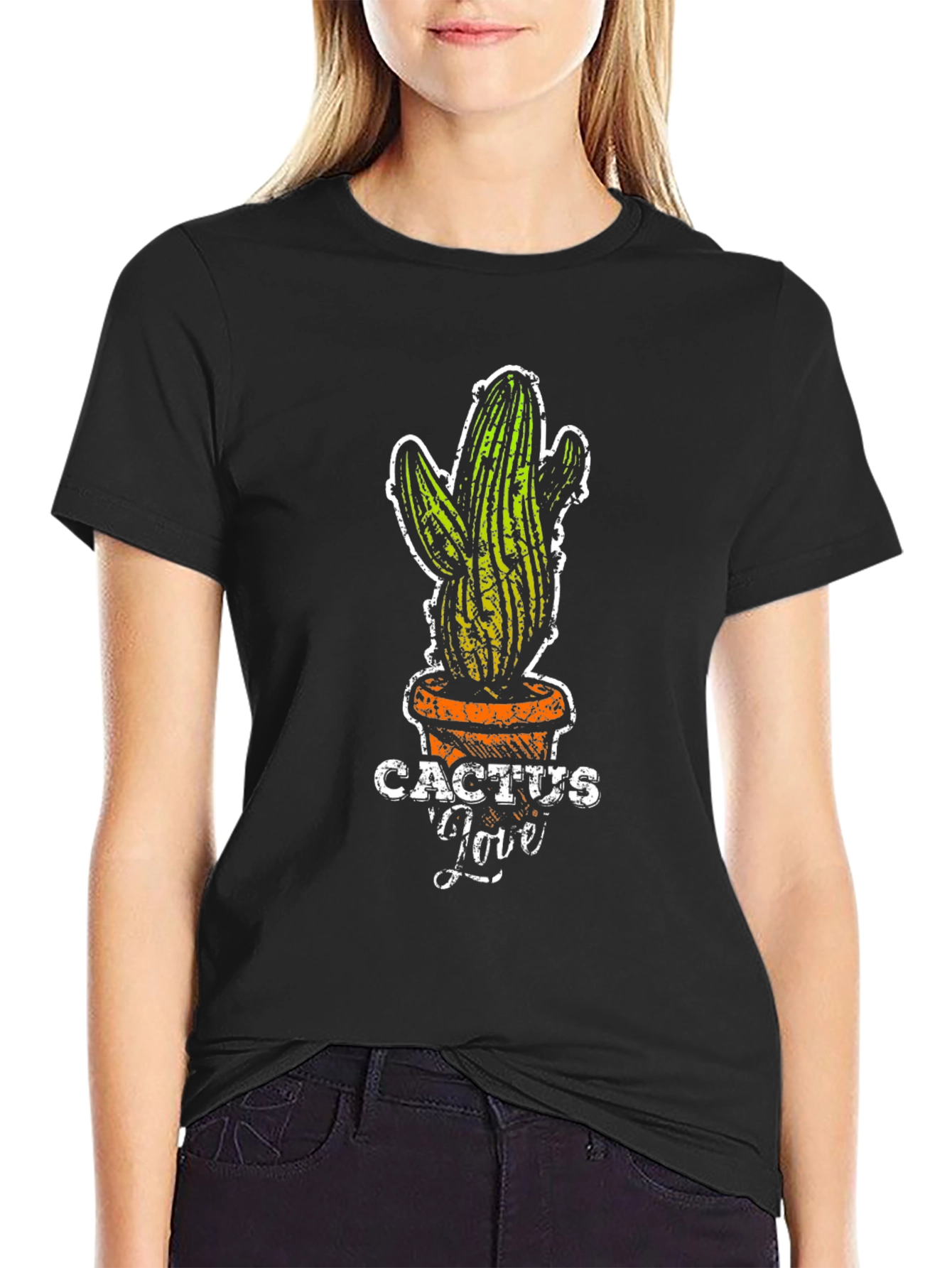 Cactus Love Graphic Tee - Trendy Plant Lover Shirt