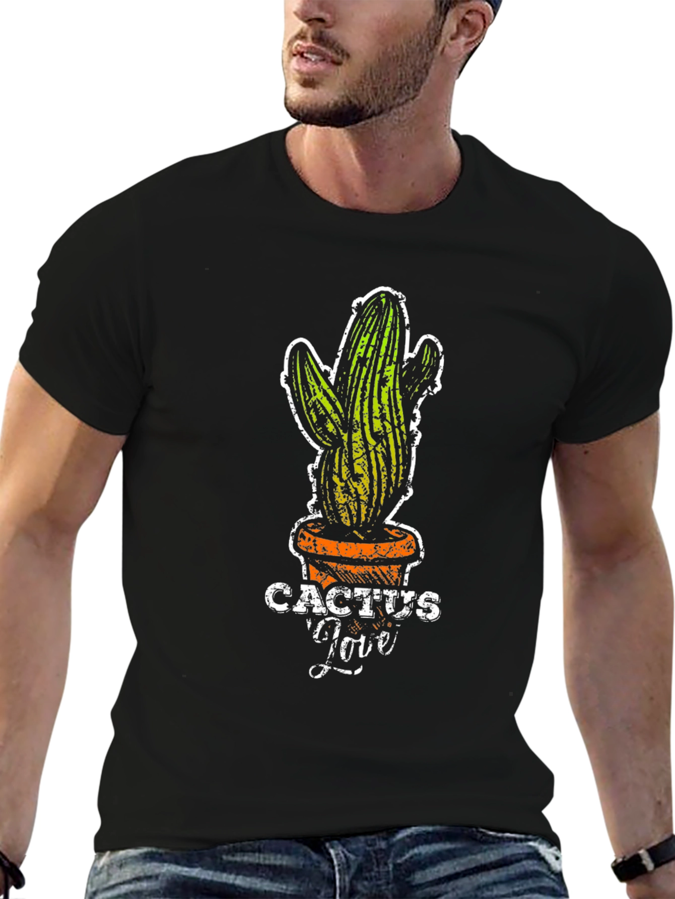 Cactus Love Graphic Tee - Trendy Plant Lover Shirt