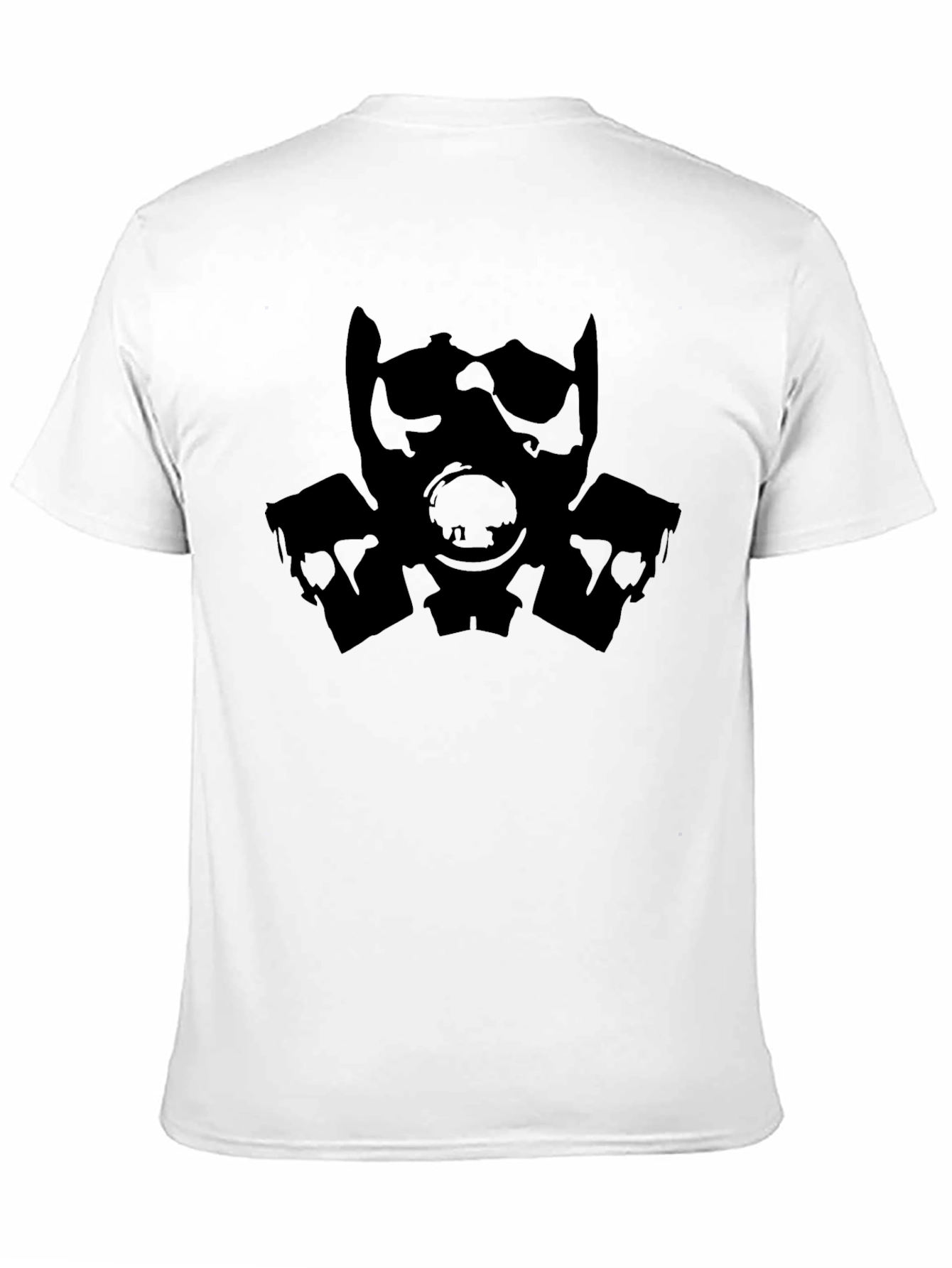 Gas Mask Graphic Tee - Black Cotton T-Shirt