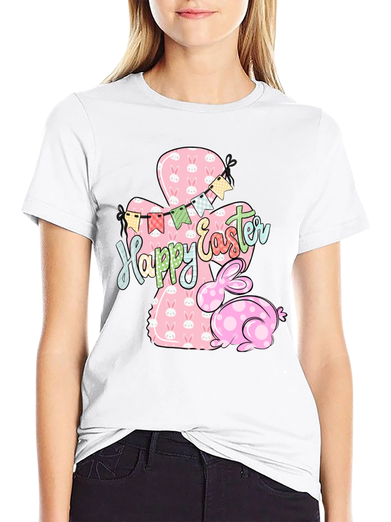 Happy Easter Bunny T-Shirt - Cute Holiday Style