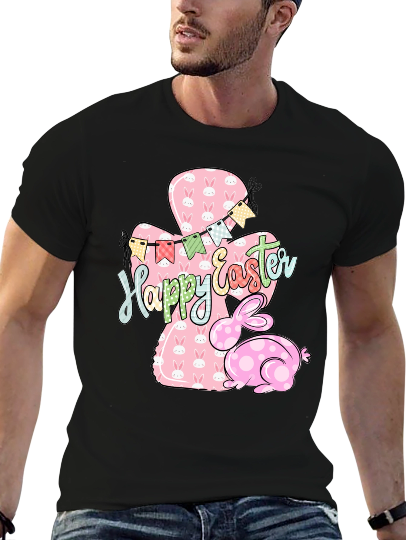 Happy Easter Bunny T-Shirt - Cute Holiday Style