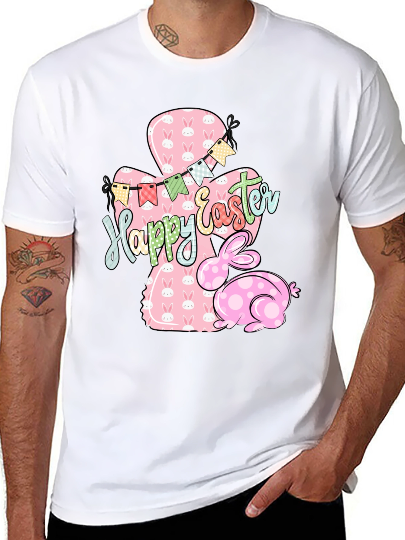 Happy Easter Bunny T-Shirt - Cute Holiday Style