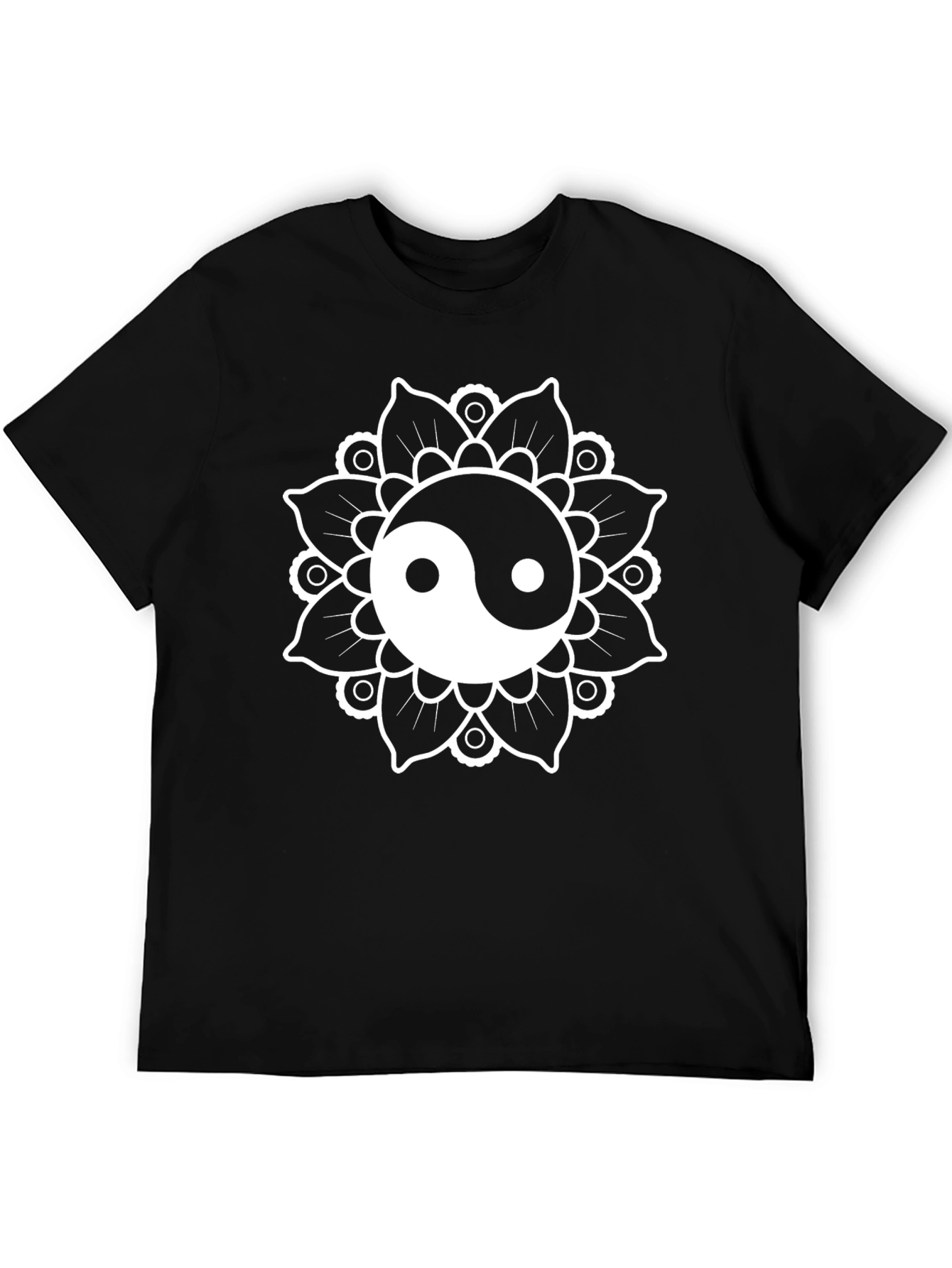 Yin Yang Mandala T-Shirt - Balance & Harmony