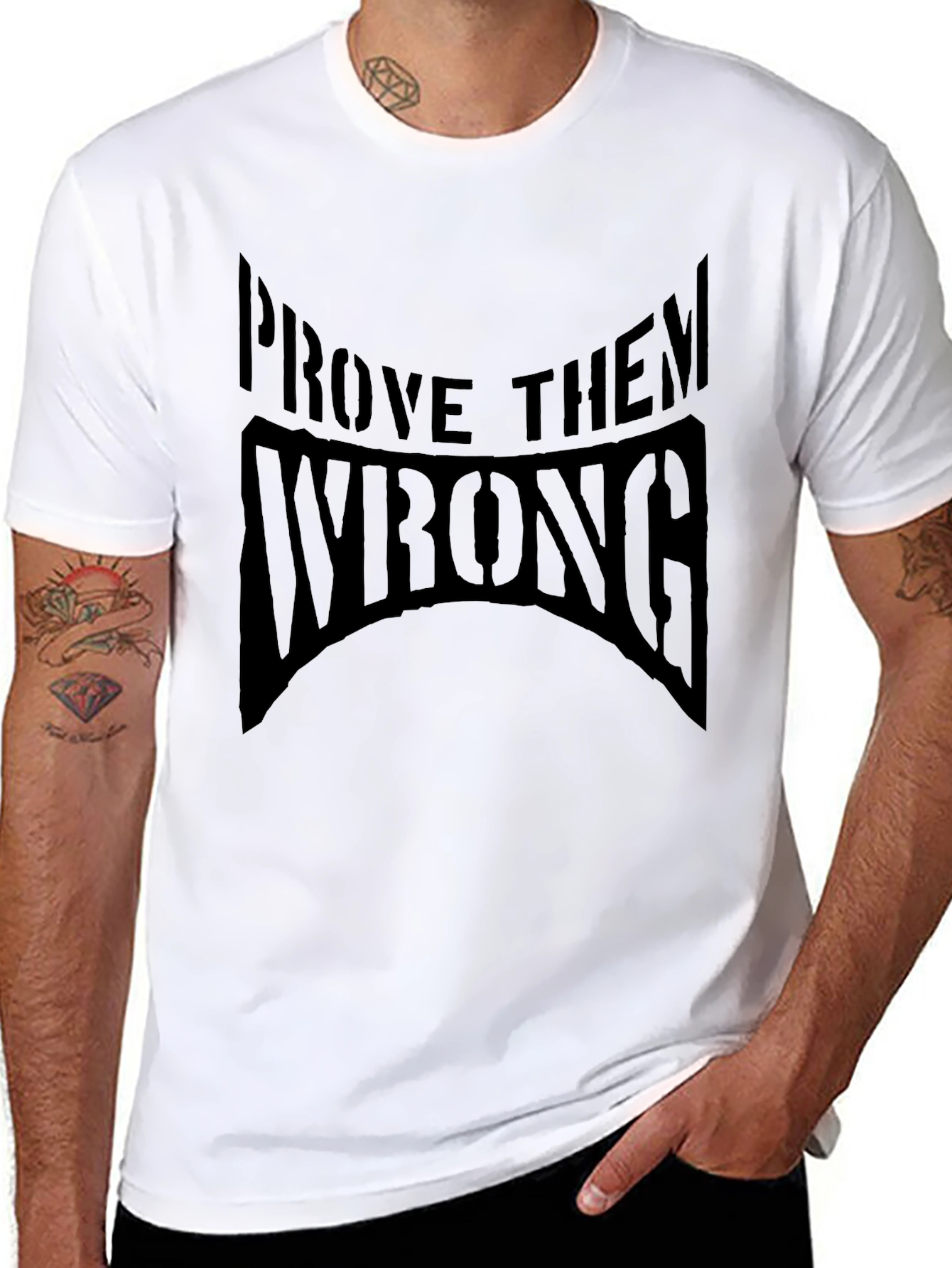 Prove Them Wrong Black Graphic T-Shirt