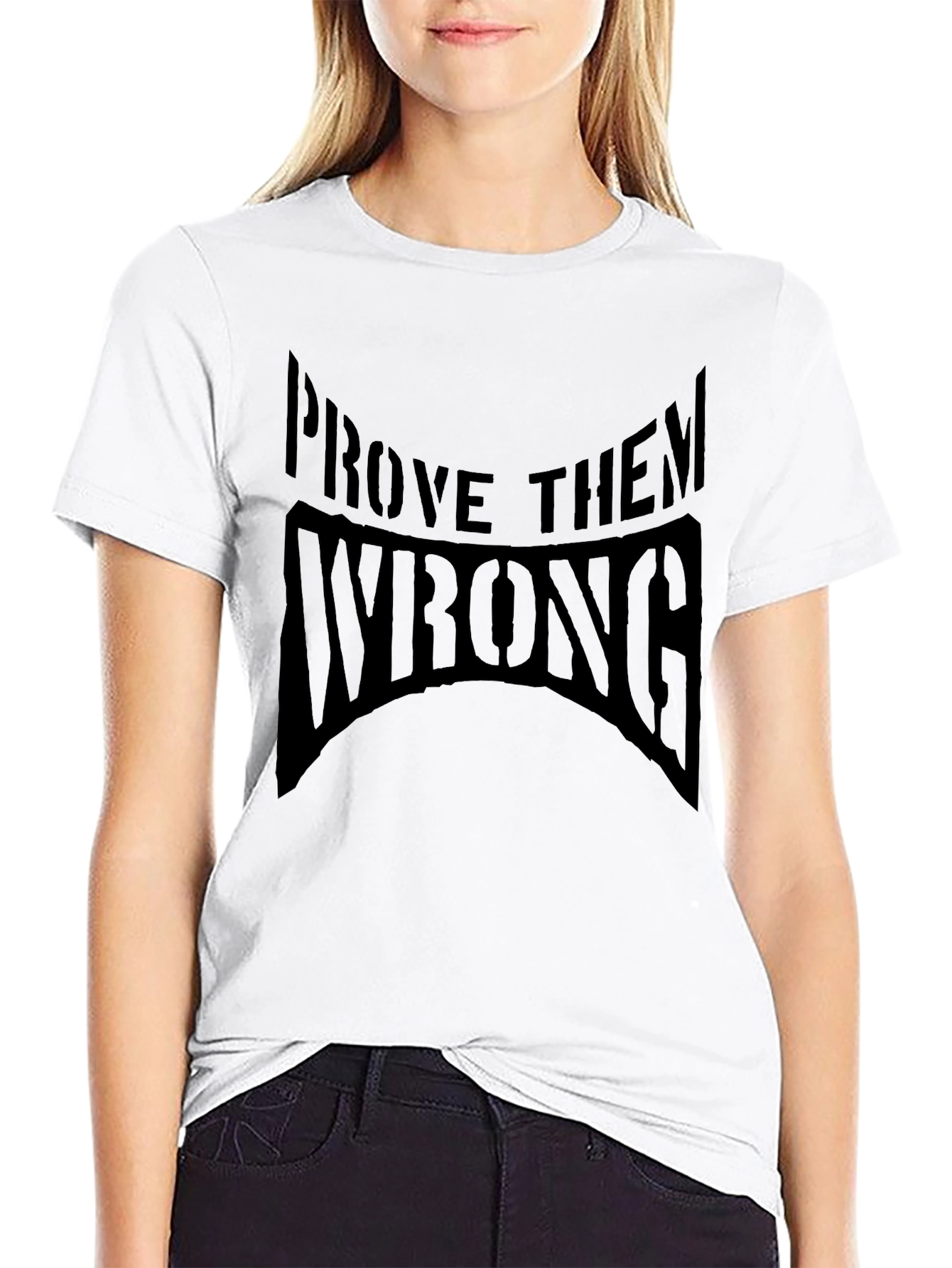 Prove Them Wrong Black Graphic T-Shirt