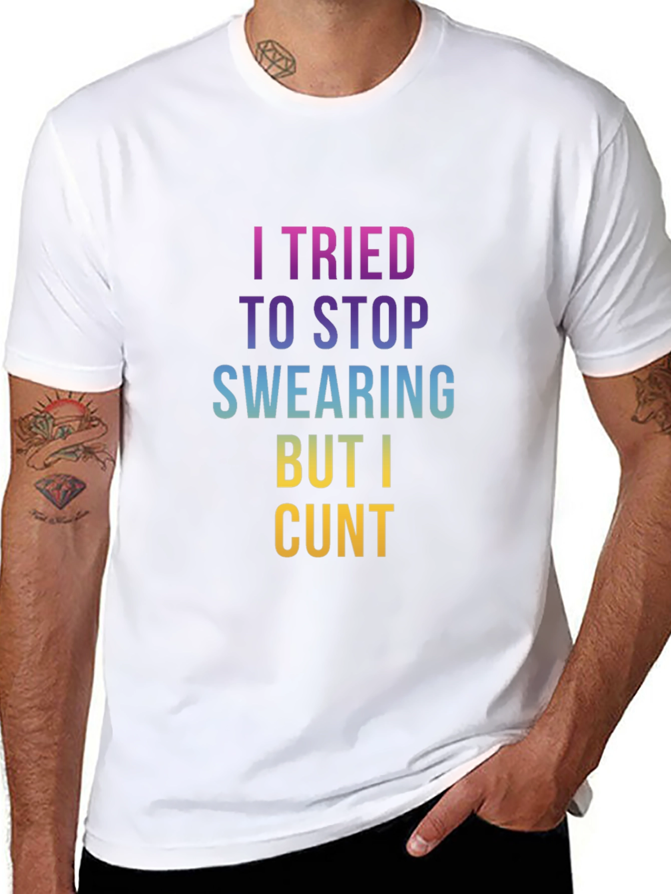 Offensive Swearing T-Shirt: I Tried to Stop Cunt