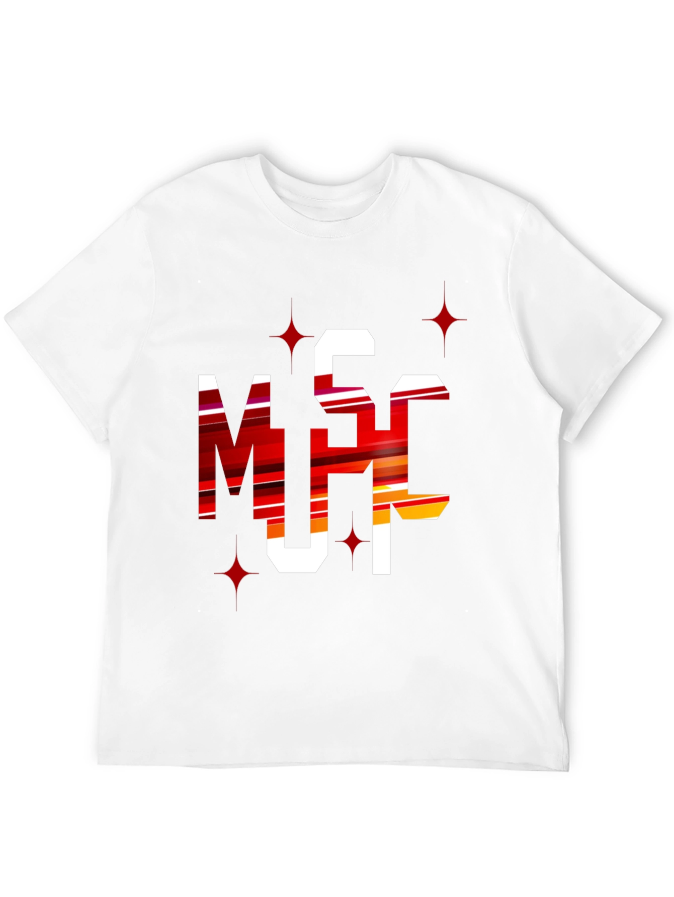 Bold Graphic Tee: MSC Letters - Statement Style