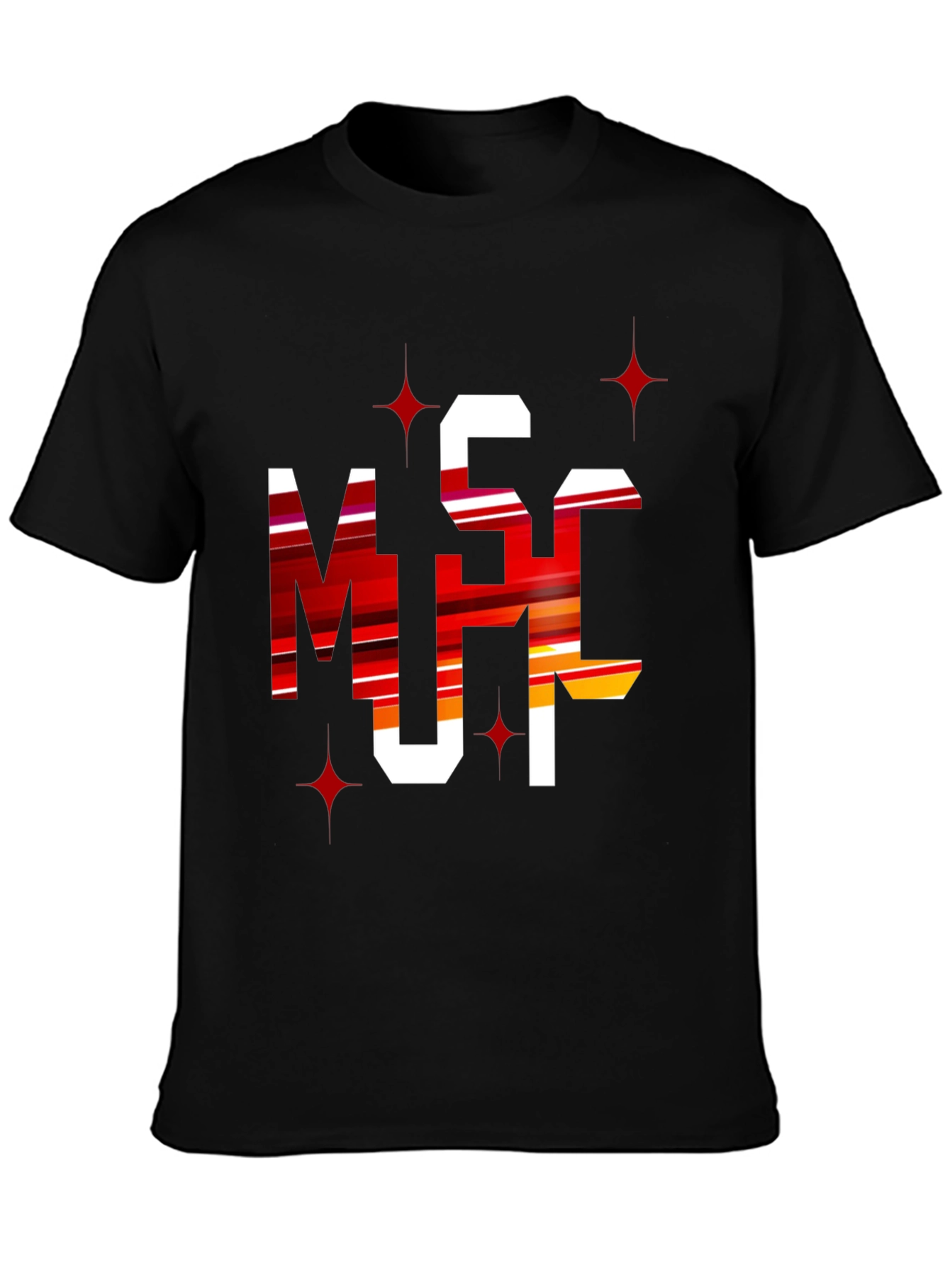 Bold Graphic Tee: MSC Letters - Statement Style