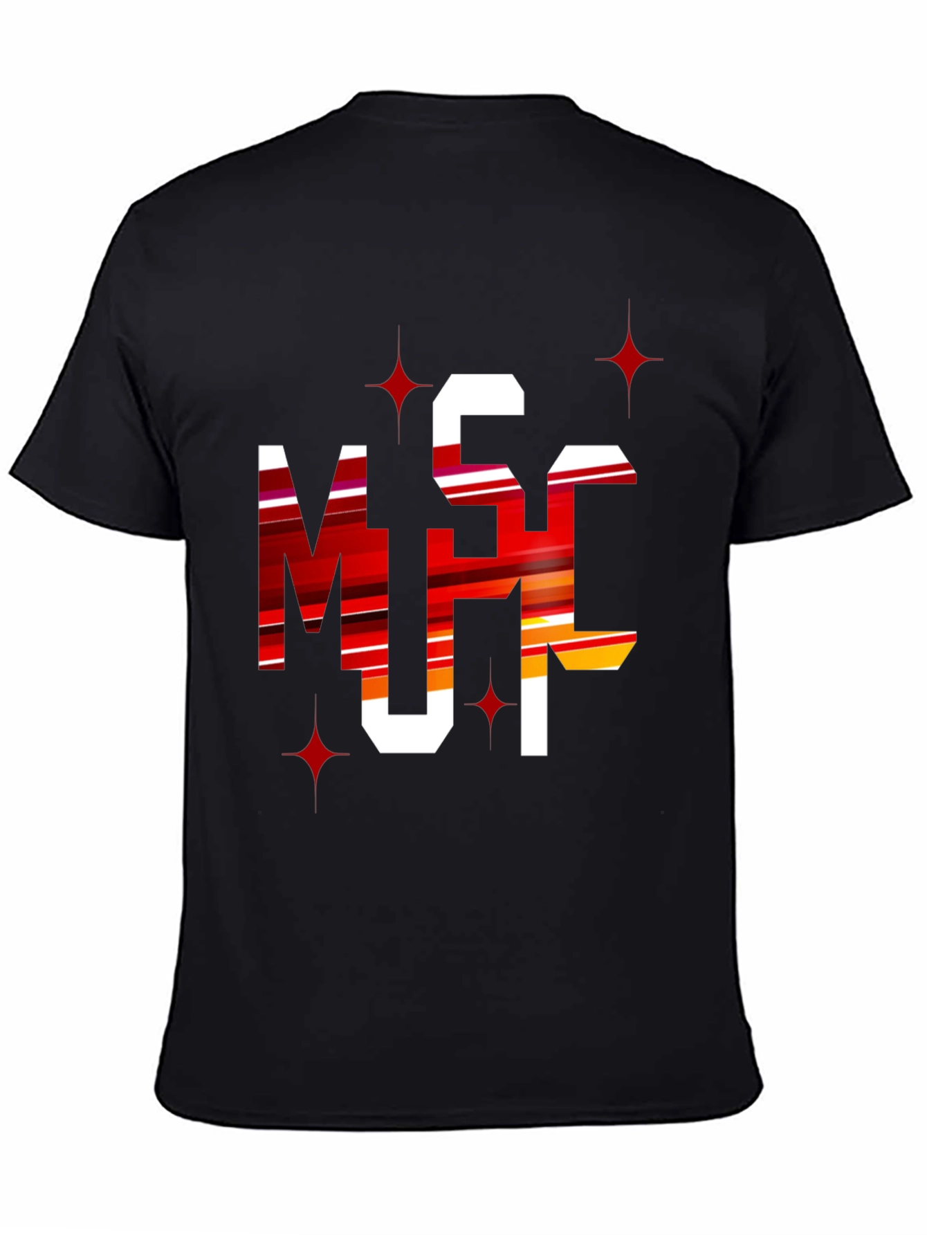 Bold Graphic Tee: MSC Letters - Statement Style