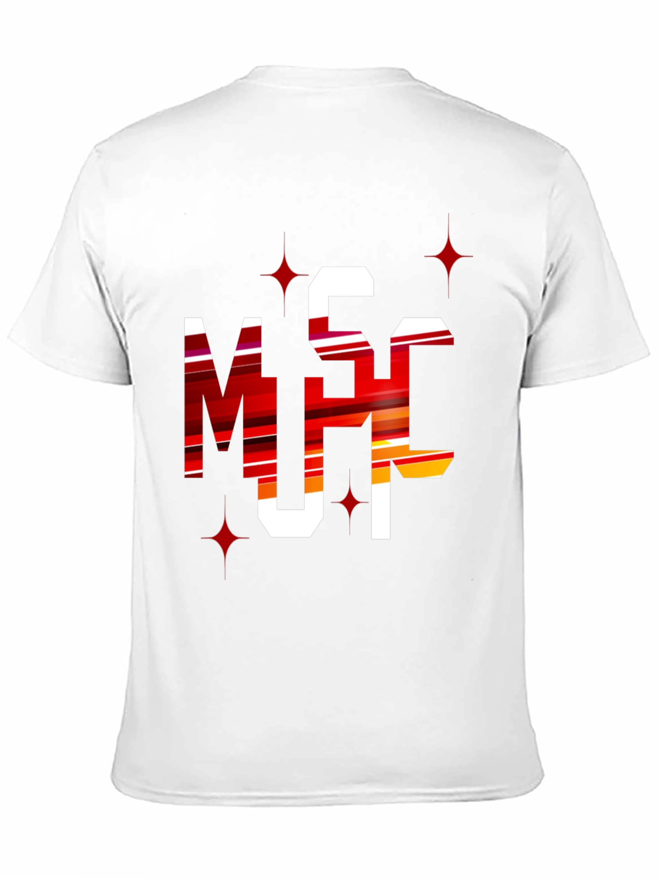 Bold Graphic Tee: MSC Letters - Statement Style