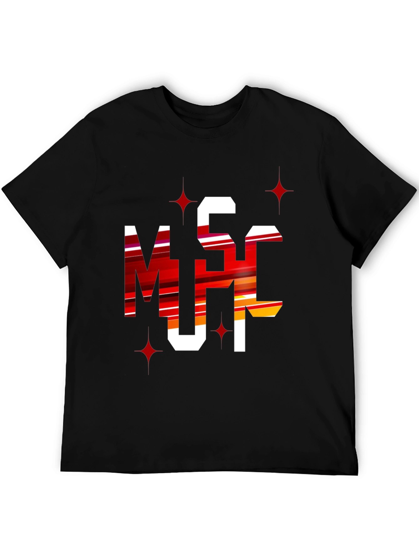 Bold Graphic Tee: MSC Letters - Statement Style
